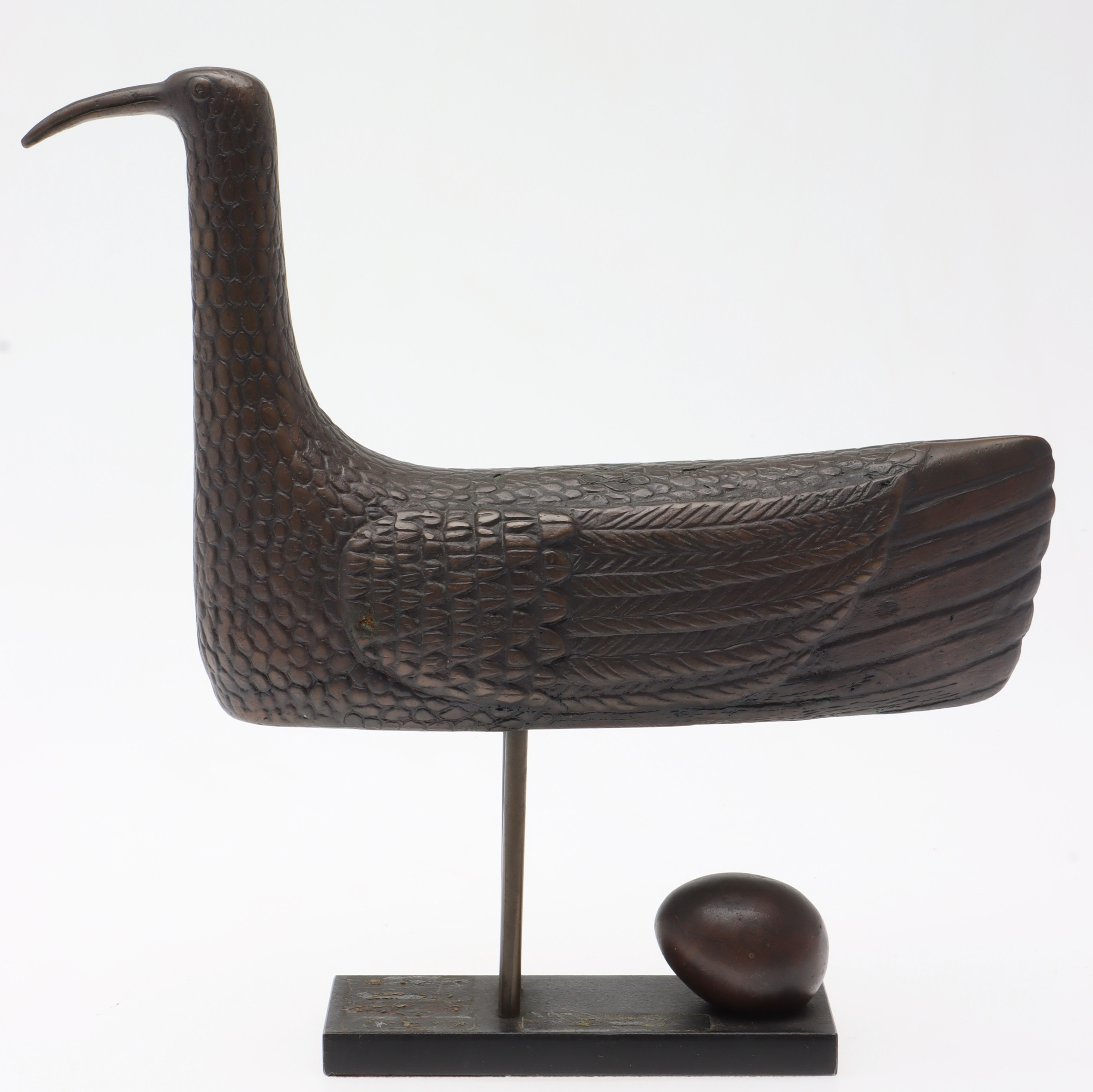 STIG LINDBERG. Skulptur, "Solfågeln", brons, signerad, numrerad 277.