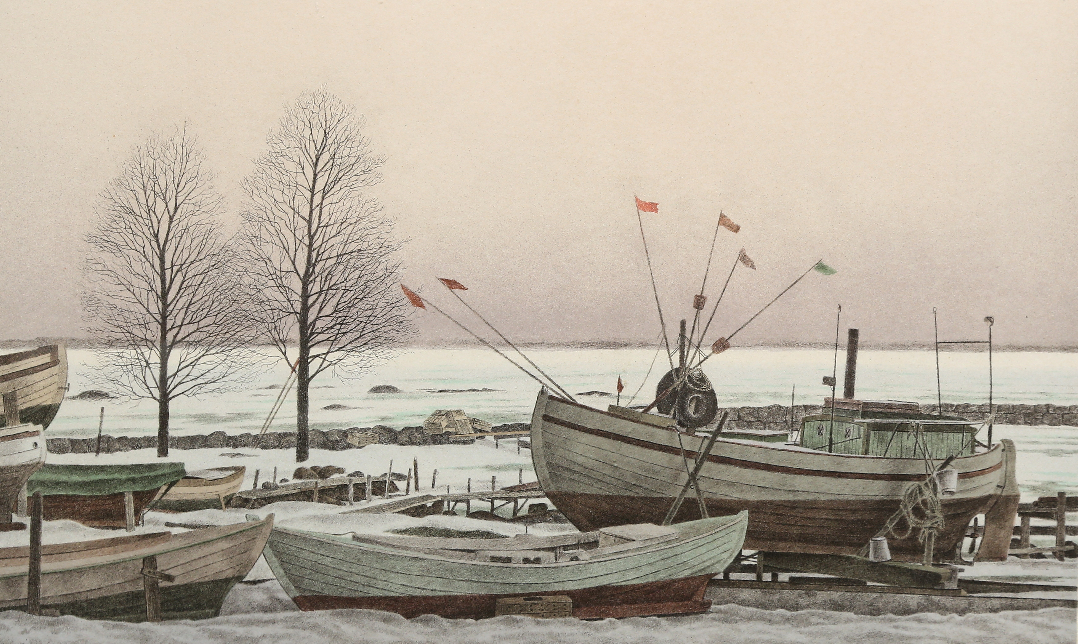 REINHOLD LJUNGGREN. litografi, signerad och numrerad 140/360.