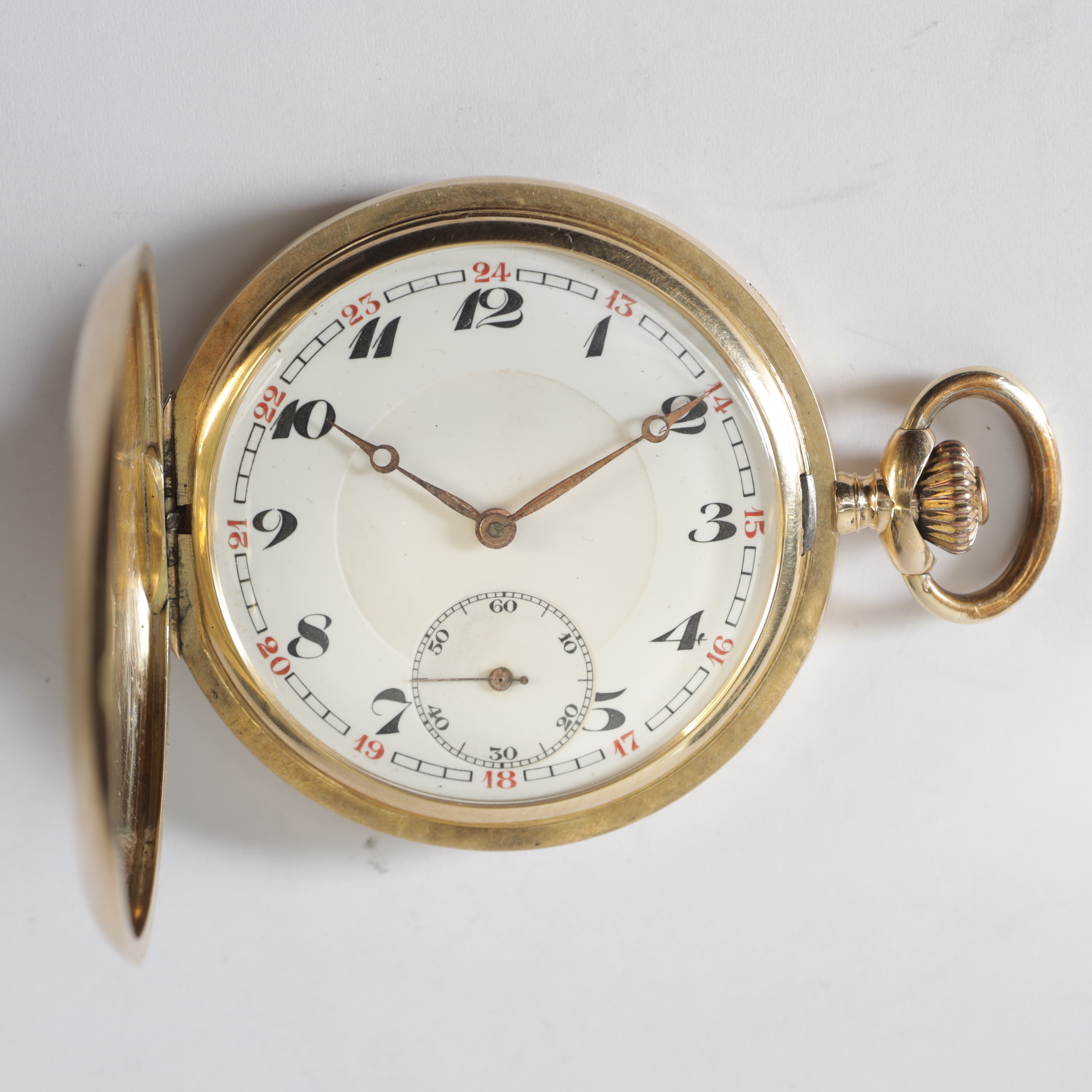 SAVONETT, 14K guld, 1900-talets början. Totalvikt ca 81,2 gram.