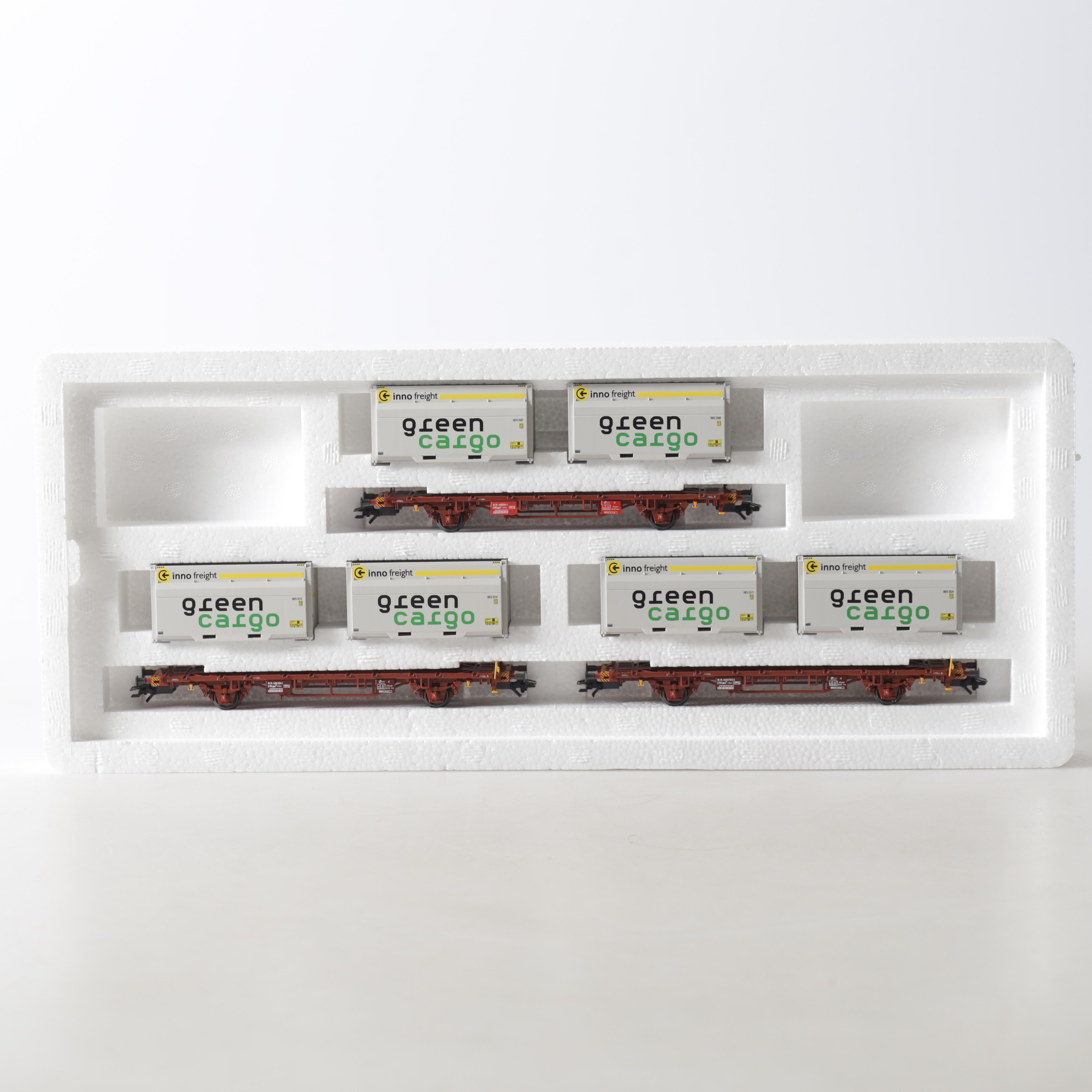 VAGNSET, 47723, H0, Container set Green Cargo, Märklin.
