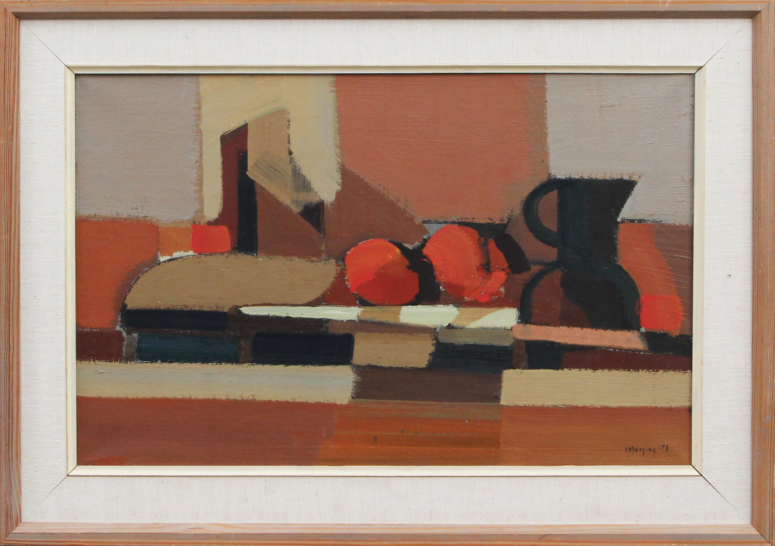 IVAR MORSING. OLJA, på duk, signerad, 1958.