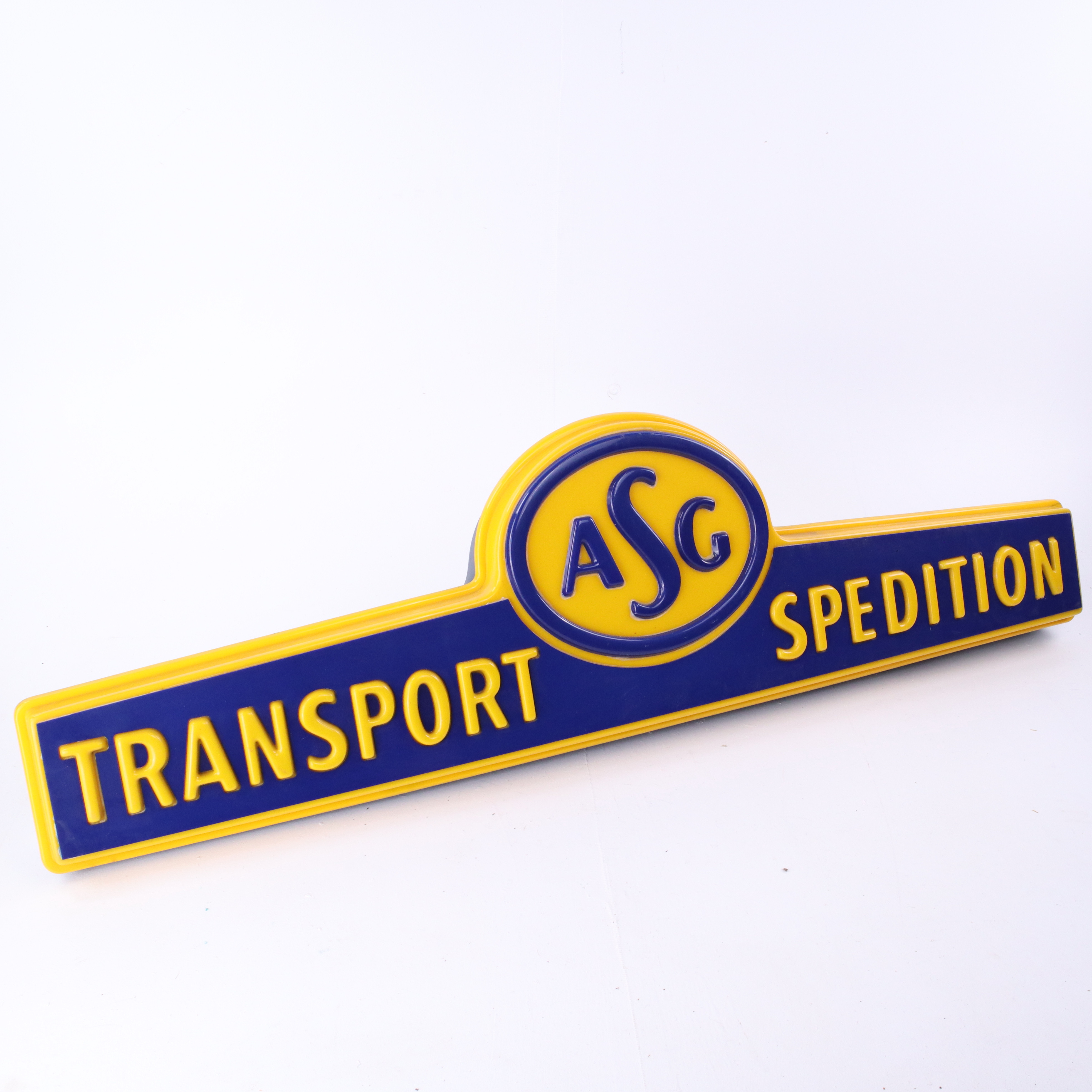 ASG TRANSPORT-SPEDITION, ljusramp för lastbil, 1960/70-tal.