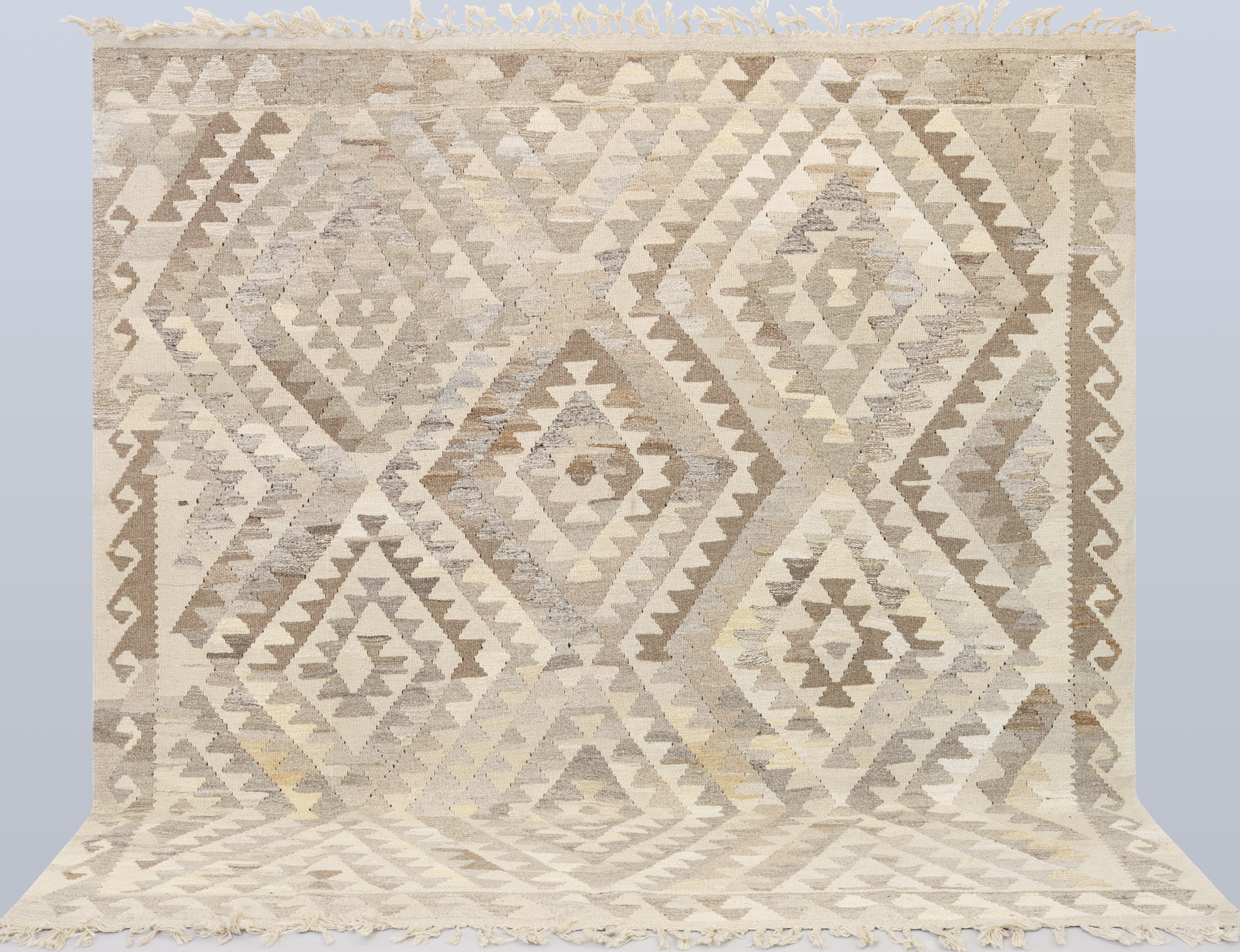 ORIENTMATTA, handvävd, kelim, naturfärger, ca 202x201 cm.