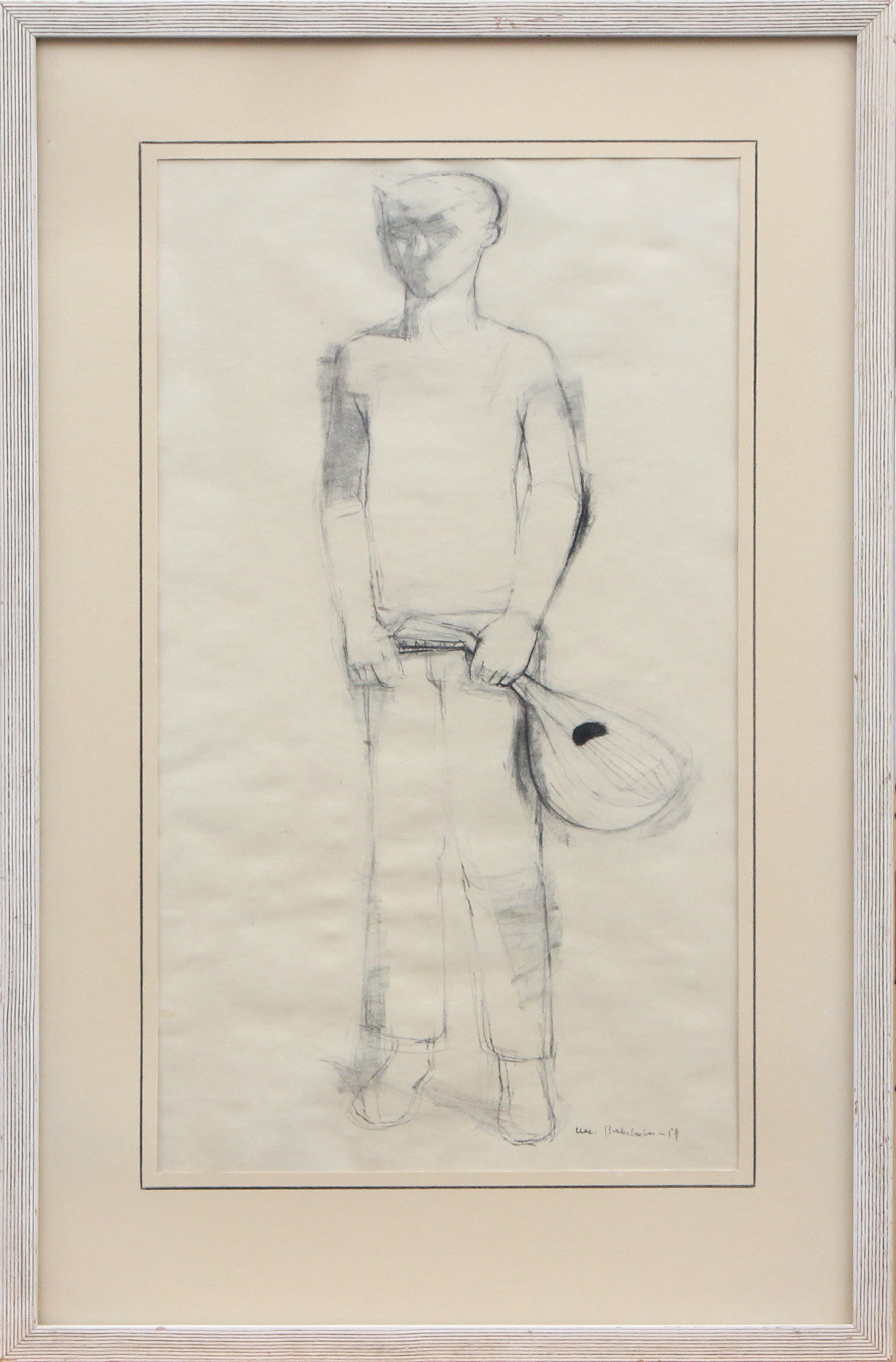 CLAES BÄCKSTRÖM. TECKNING, signerad, 1954.