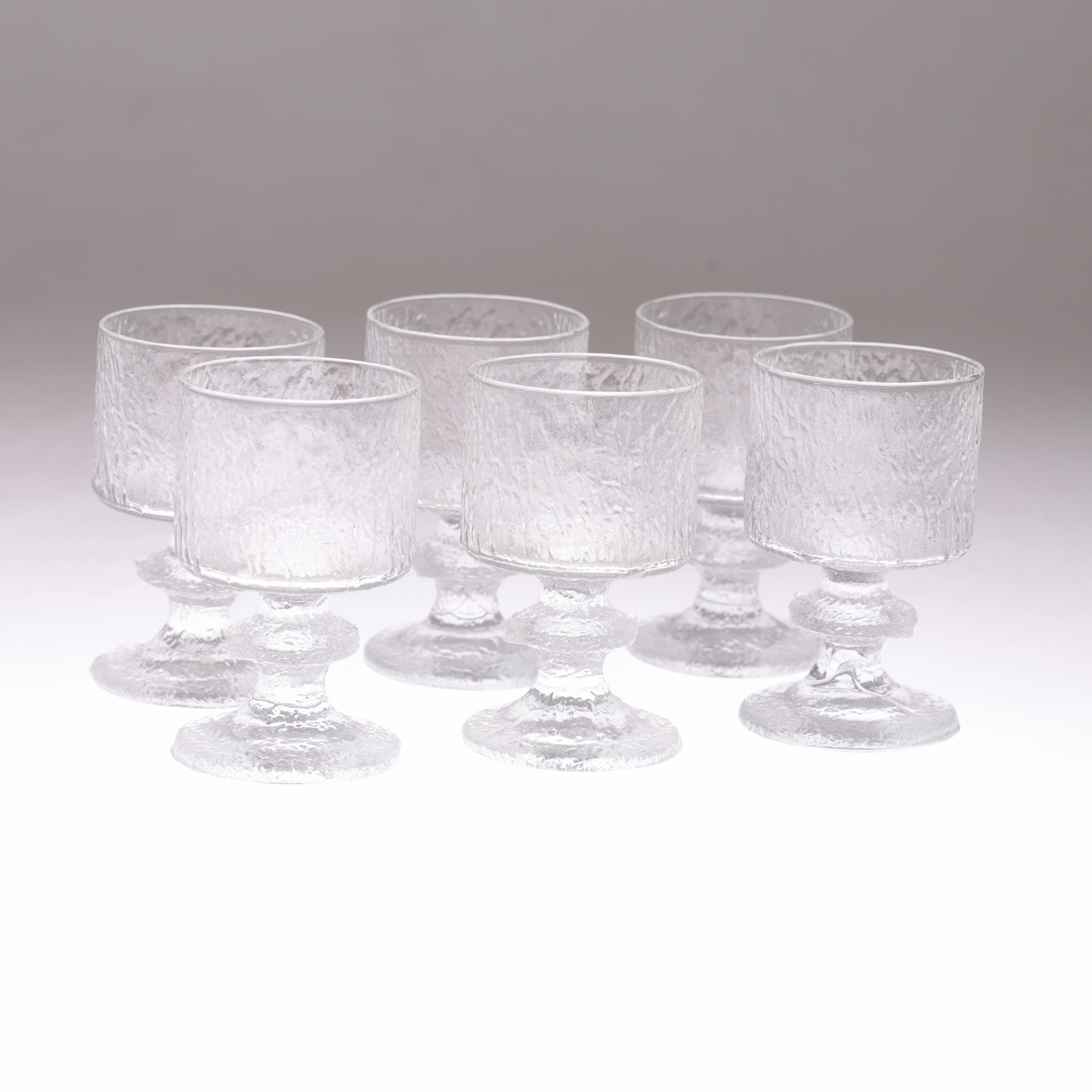 TIMO SARPANEVA. Glas, 6 st, "Senator", Iittala, Finland.