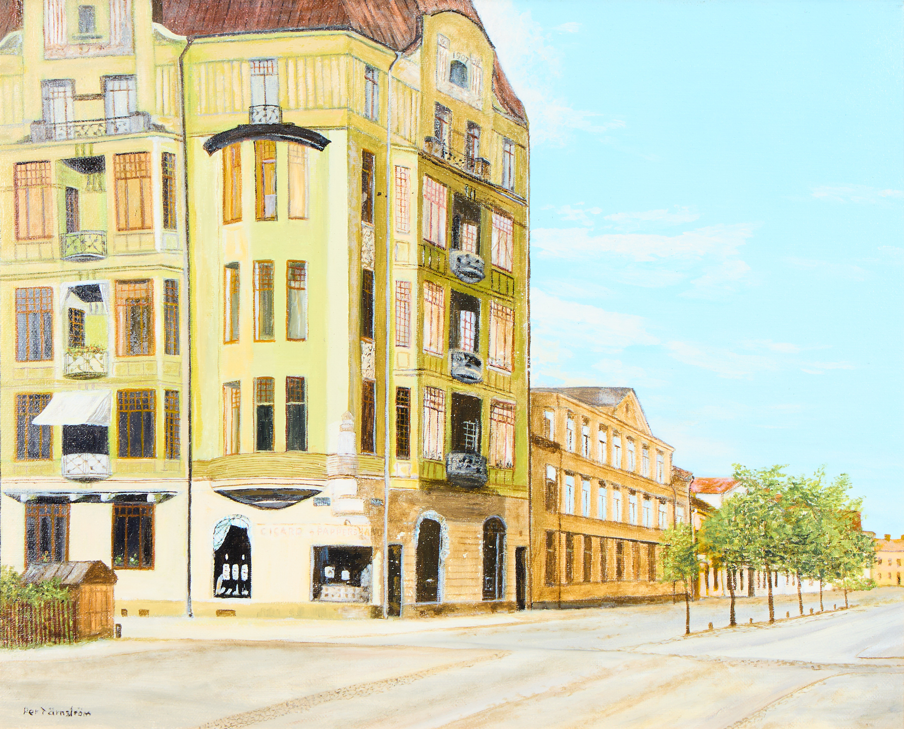PER TÄRNSTRÖM. "Rappska Huset Sysslomansgatan-Skolgatan Uppsala".