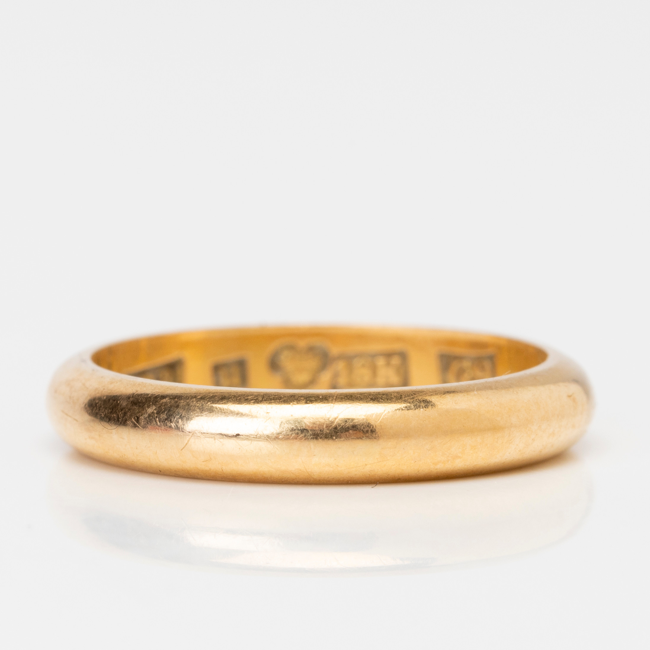 RING, guld, 18K, Bäckström Aktiebolag C D, Upsala, 1957.