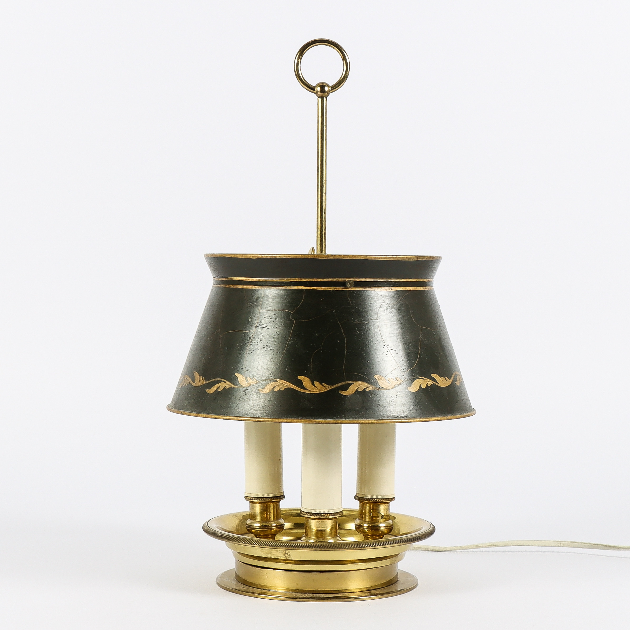 BORDSLAMPA mässing med påtskärm.