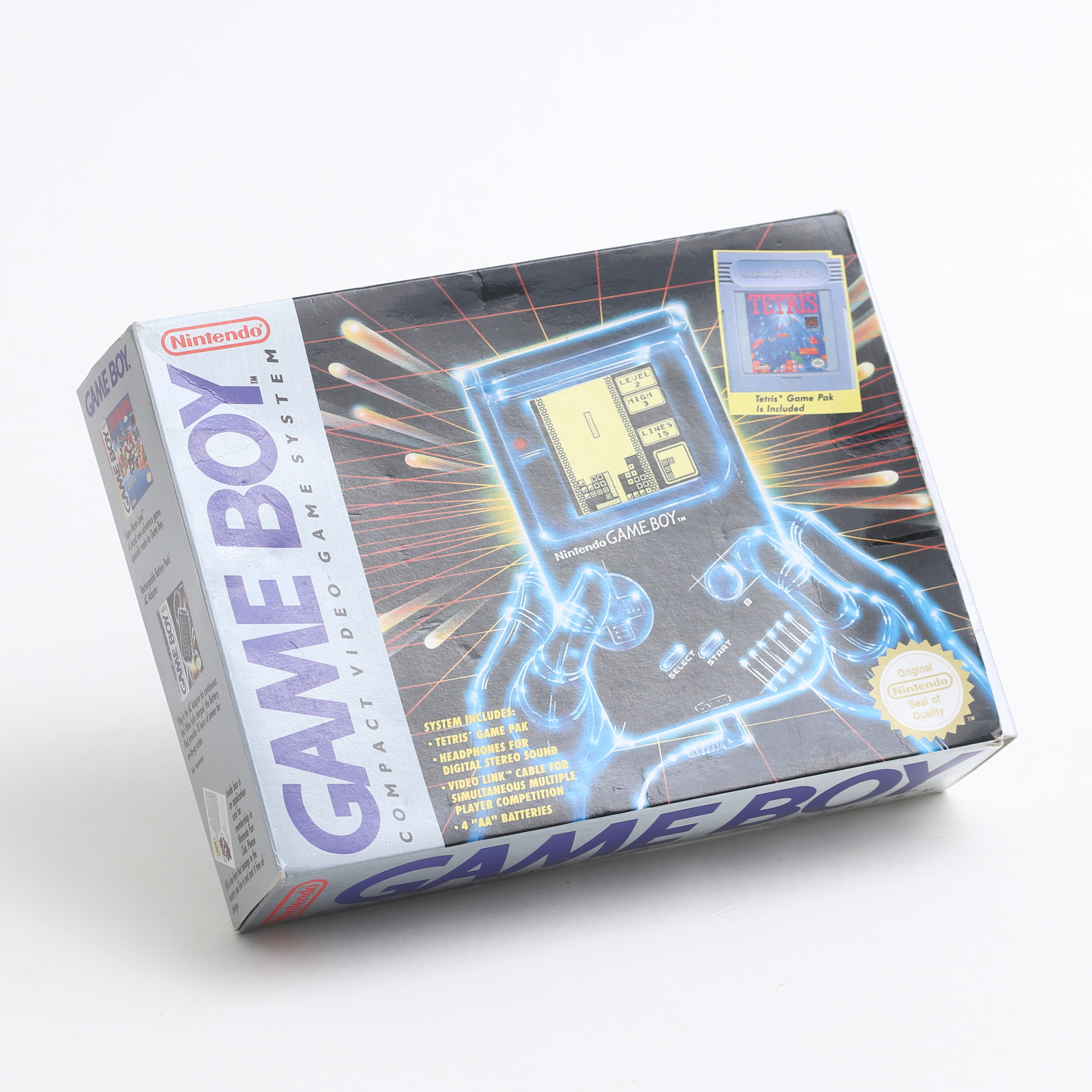 NINTENDO, Game Boy i originalförpackning med 1 spel "Kwirk".