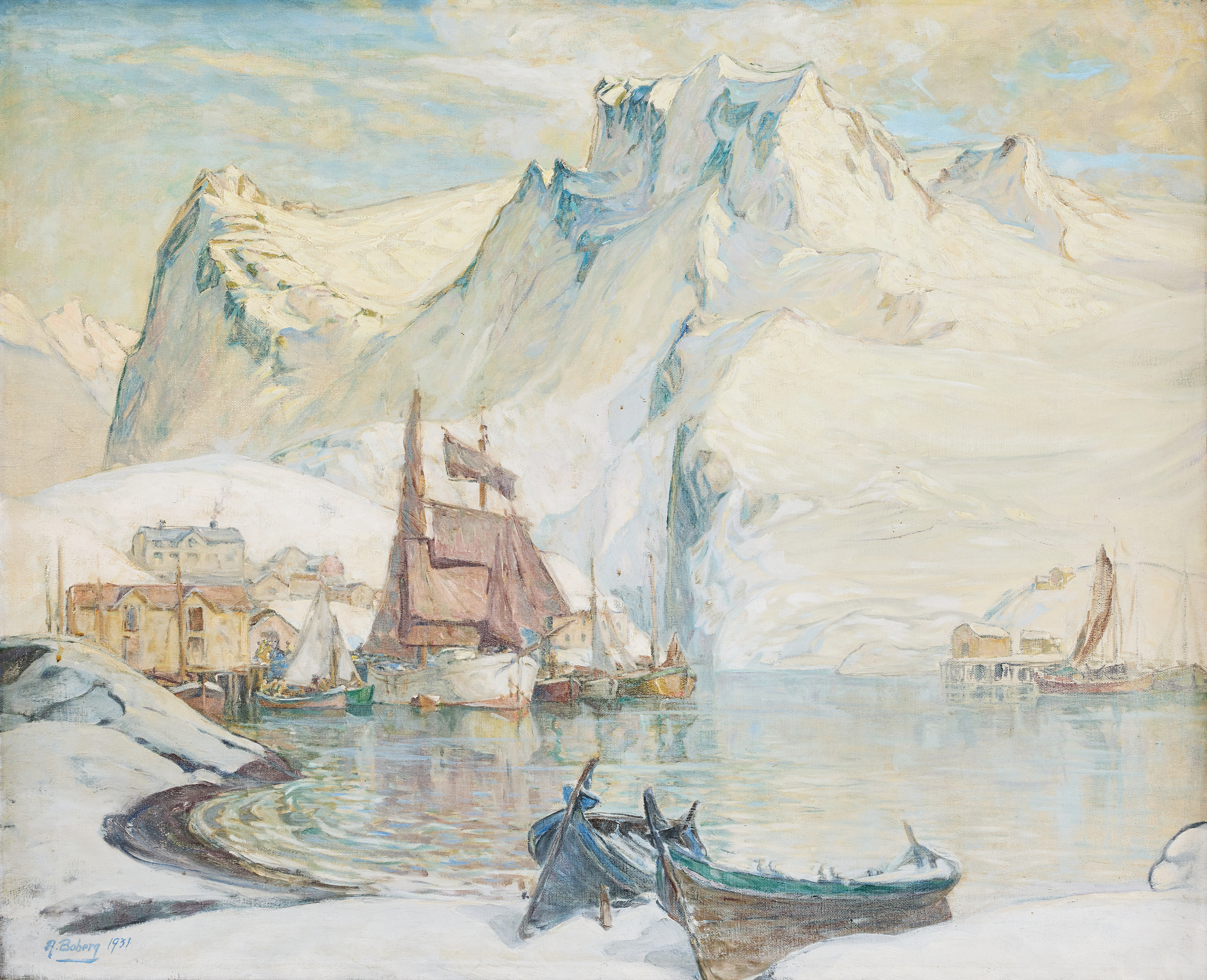 ANNA BOBERG. Motiv från Lofoten.