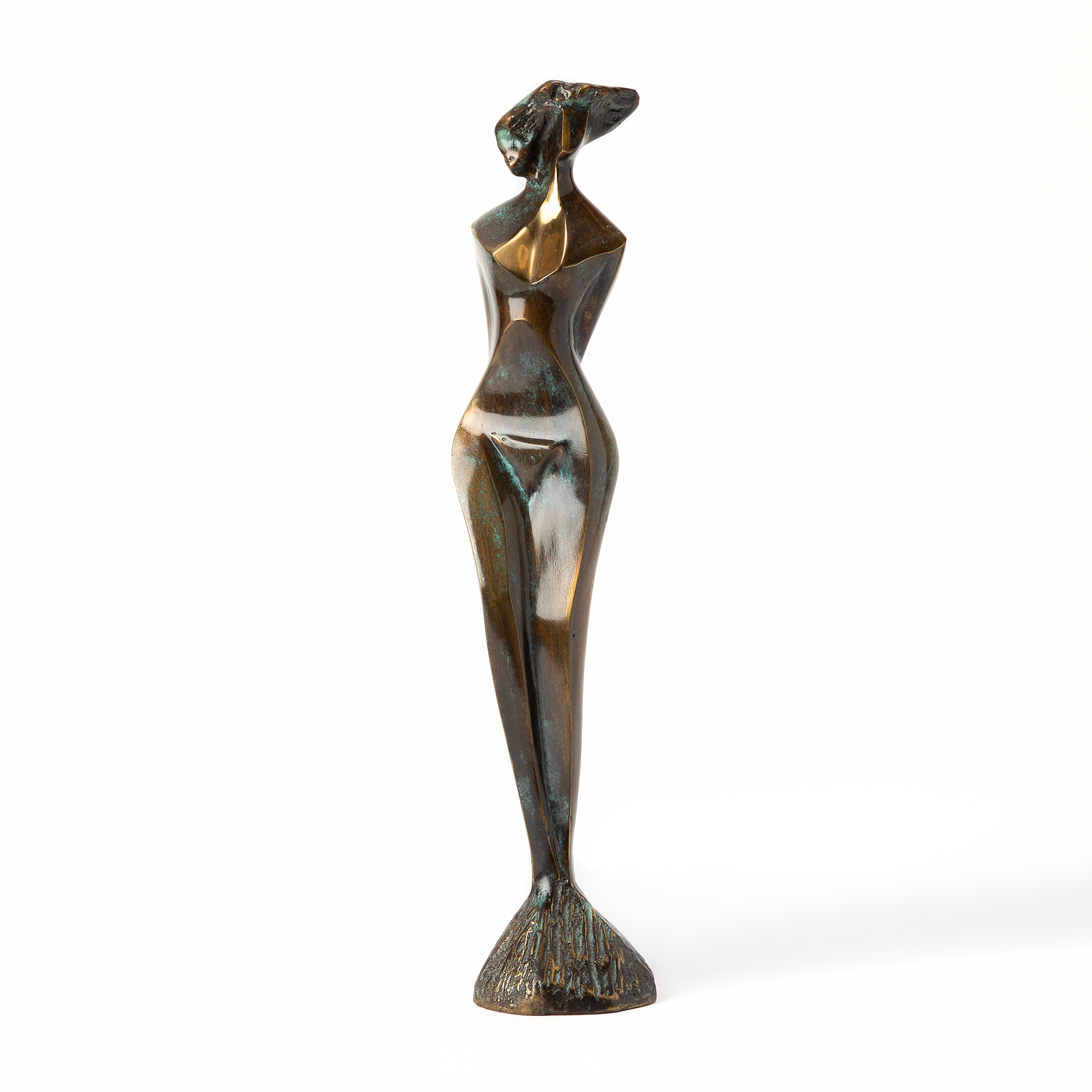 STAN WYS. Skulptur, patinerad brons, signerad och daterad 2009.