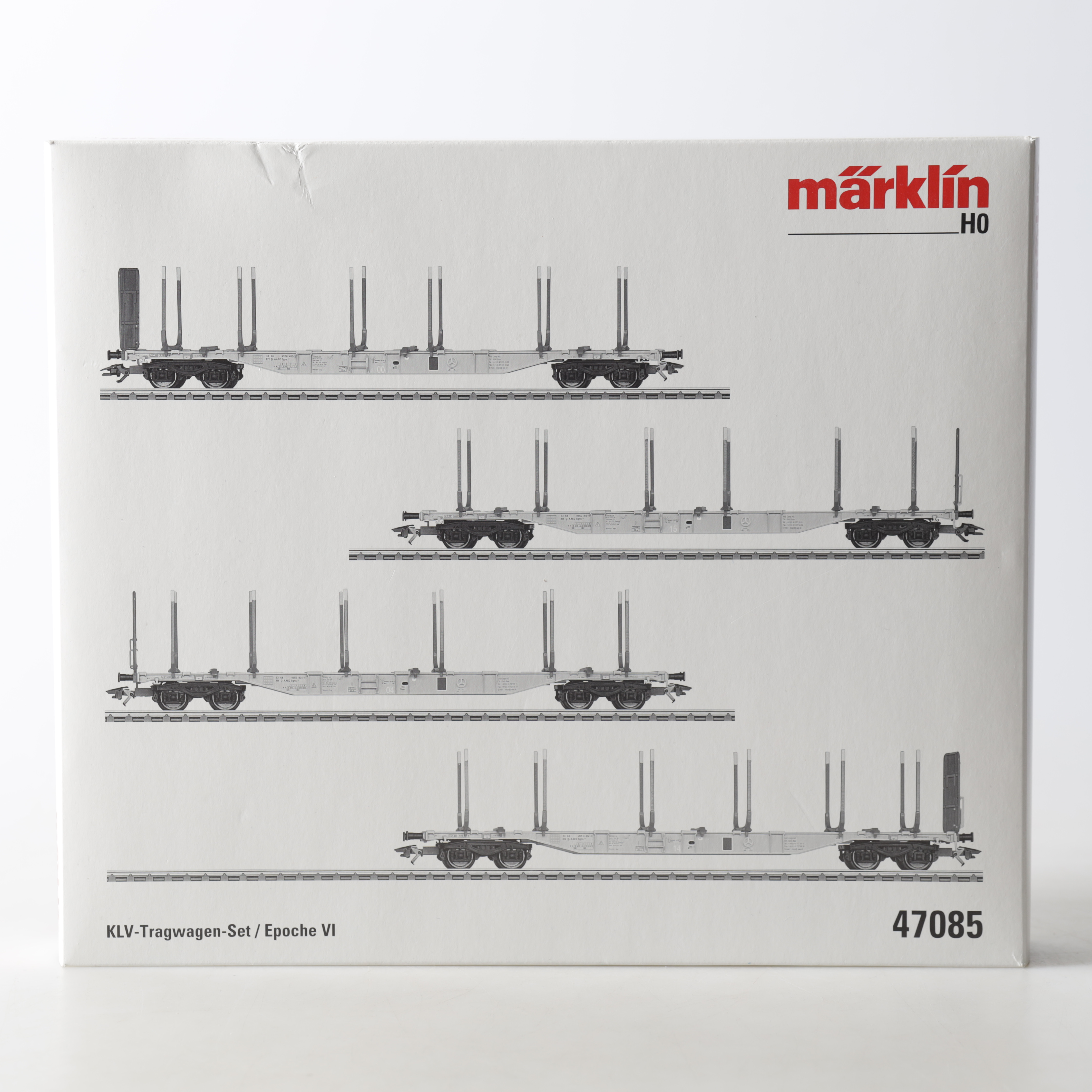 VAGNSET, 47085, H0, KLV Flat car set, Märklin.