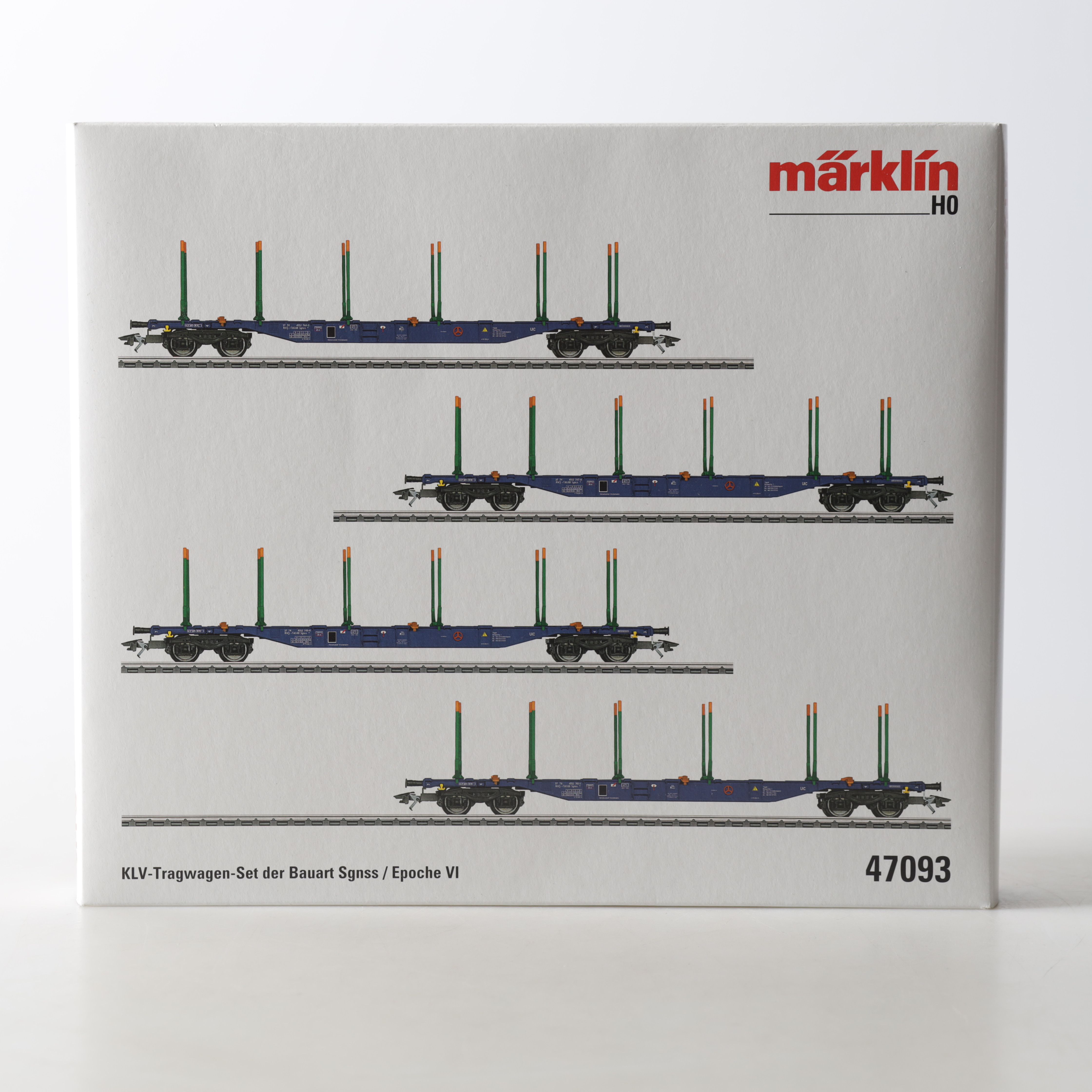 VAGNSET, 47093, H0, Sgnss KLV Transport car set, Märklin.