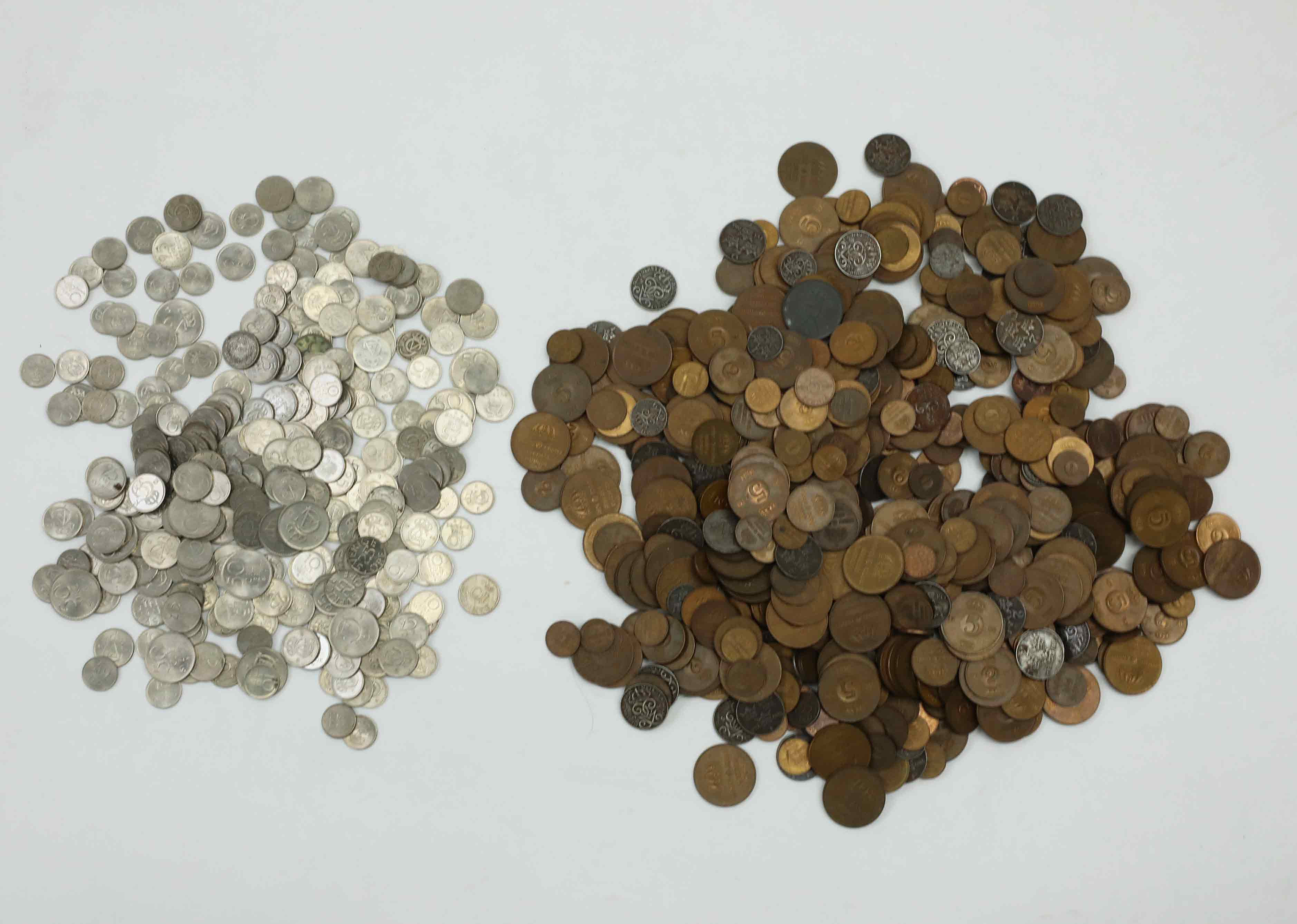 MYNT, parti, Sverige, silver, koppar, nickel m.m.