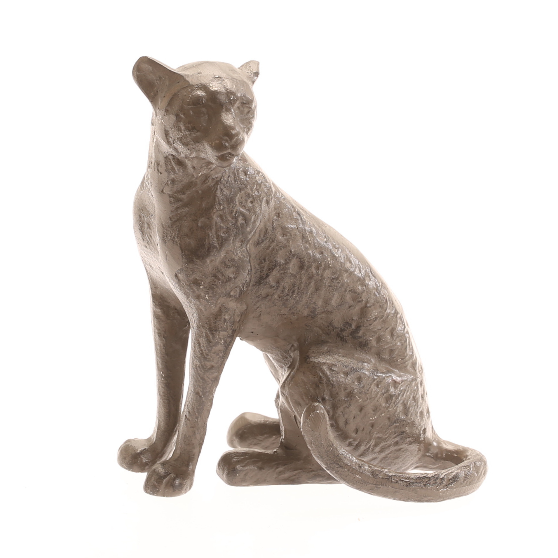 SKULPTUR, leopard, gjutjärn, samtida.
