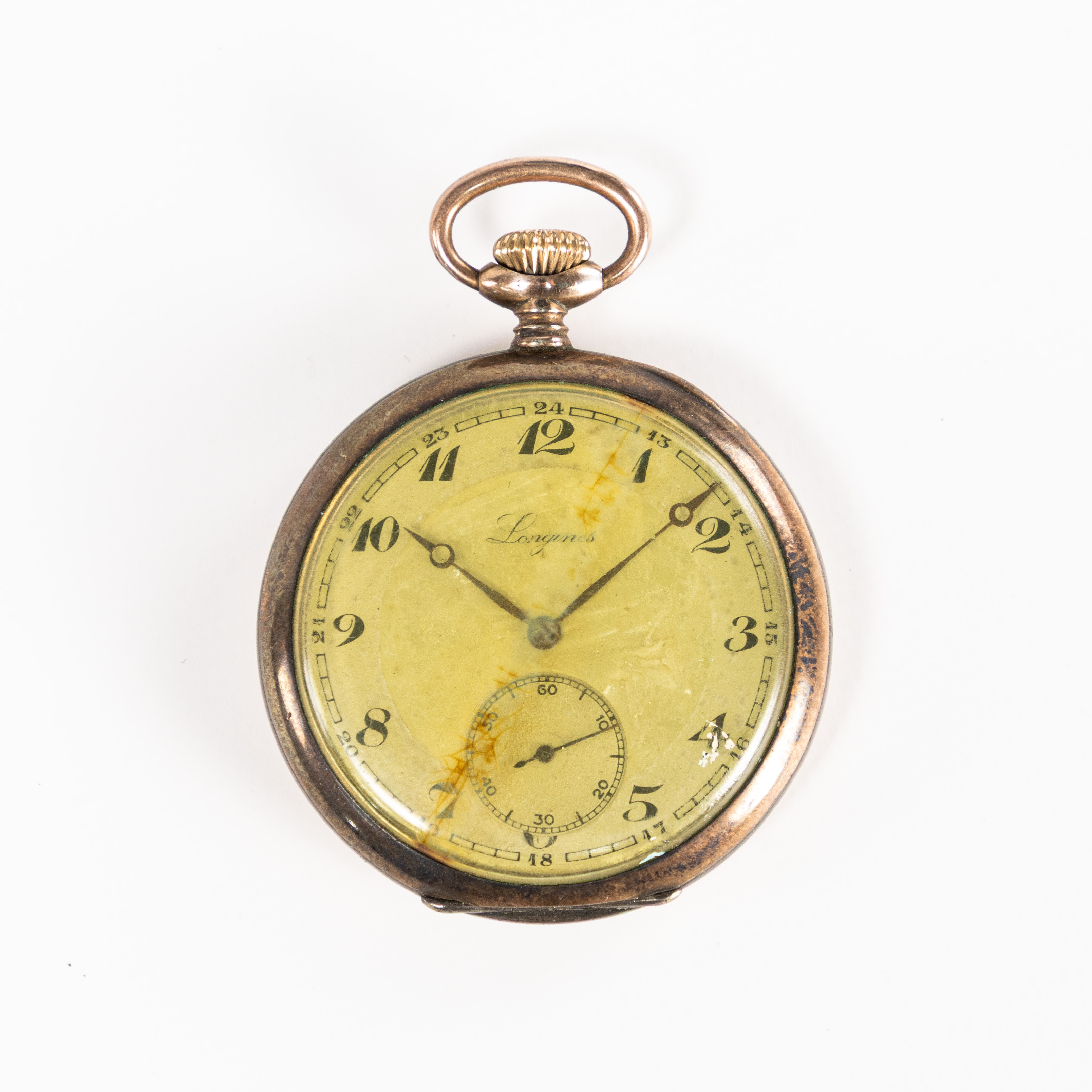 FICKUR. Longines, 50 mm, silver, 1941.