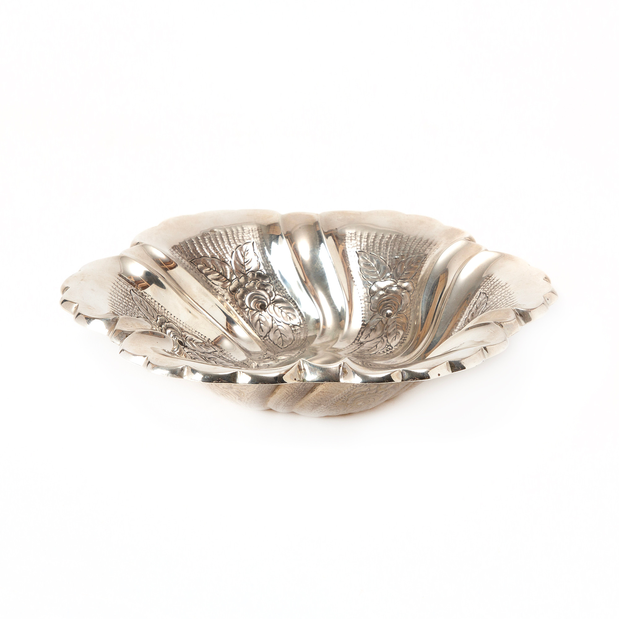 SKÅL, sterlingsilver, rokokostil, 1900-tal, importstämplad.