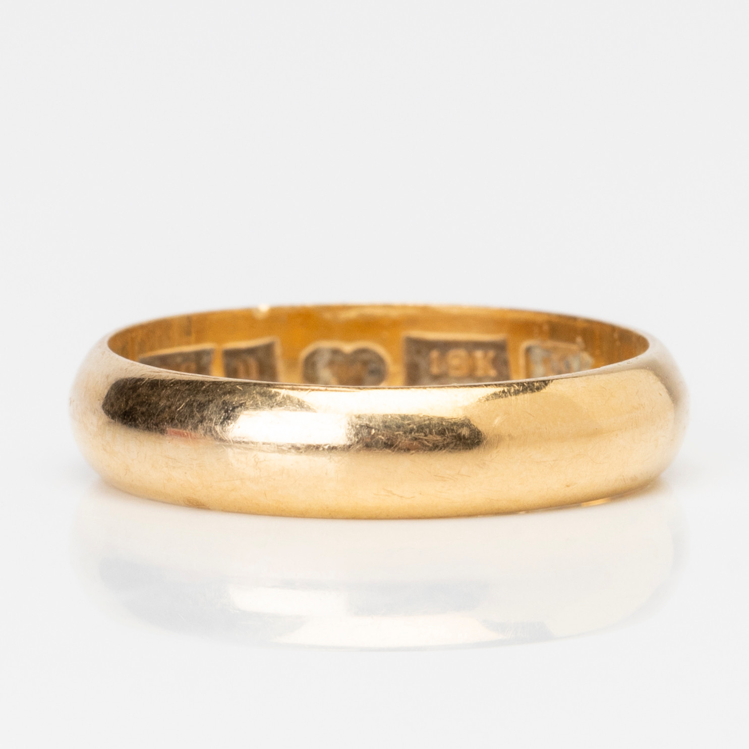 RING, guld, 18K, Guldateljen Eriksson och Grönholm, Upsala, 1959.