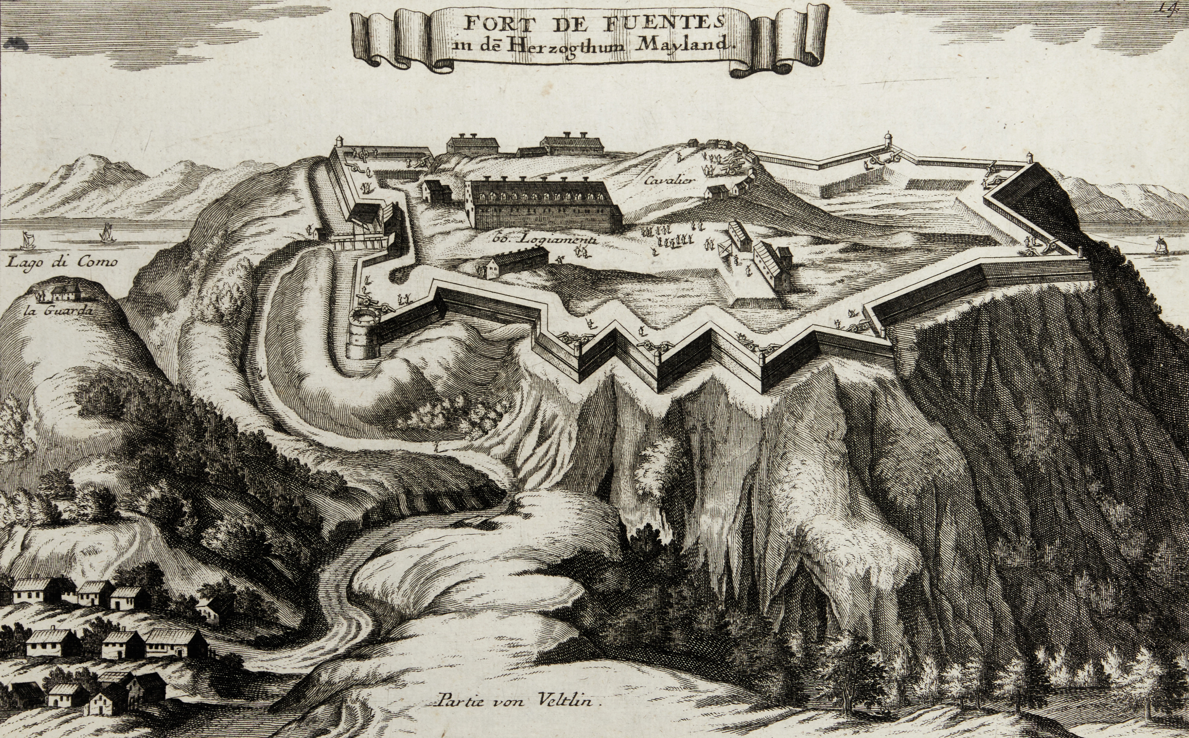 STADSVYER/FORTIFIKATIONSPLANER (7), kopparstick, ca 1640-1785.