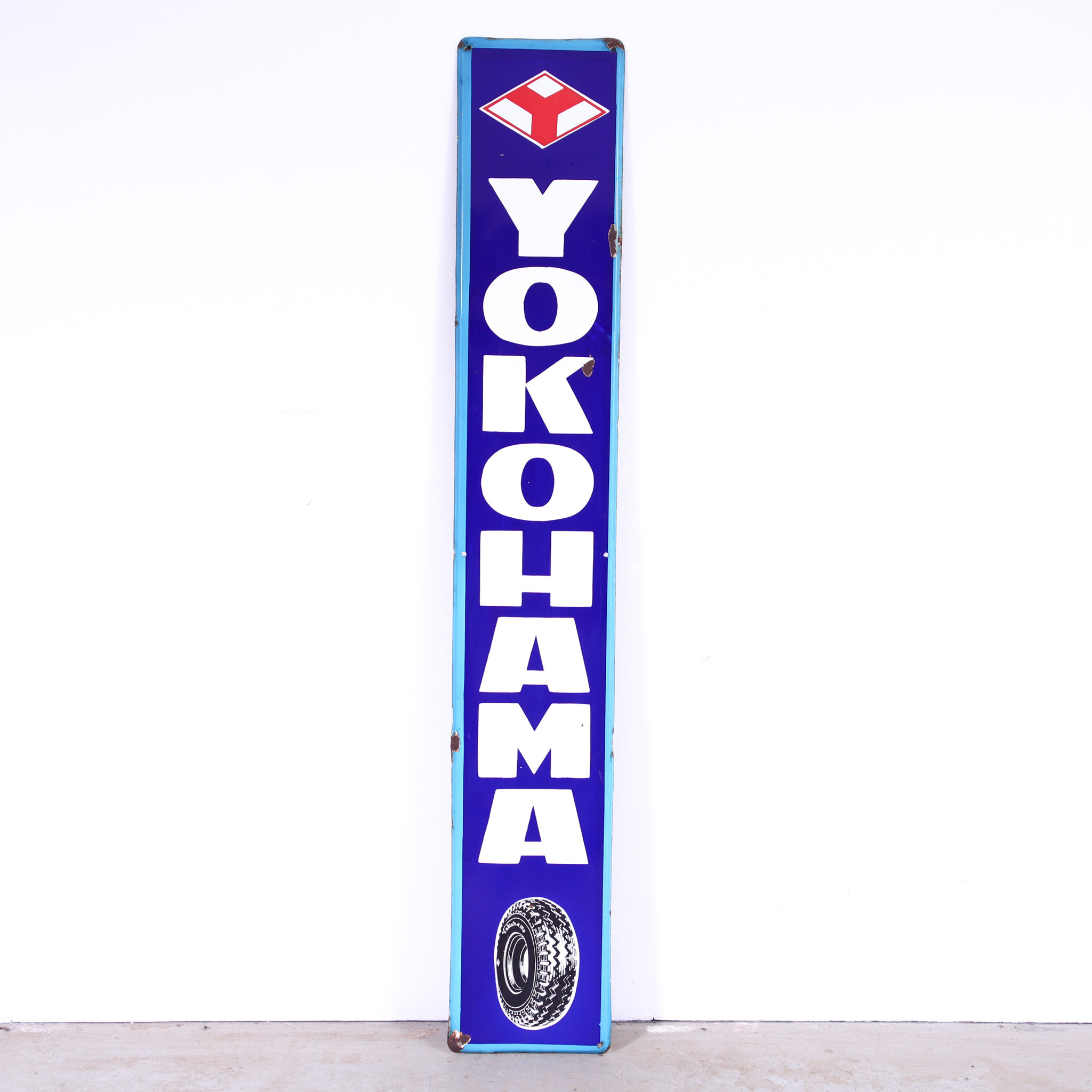 YOKOHAMA, emaljskylt, 1940/50-tal.