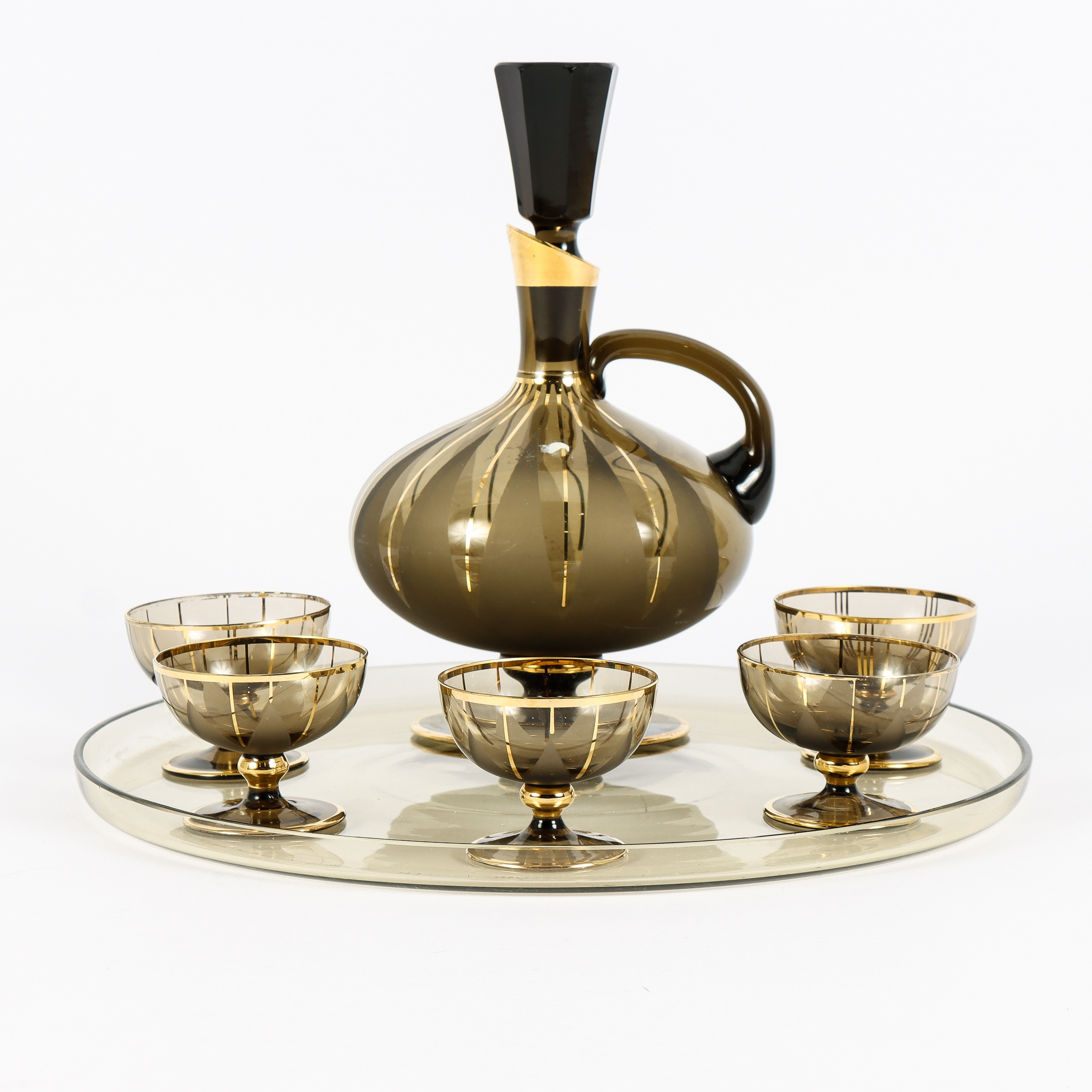 LIKÖRSERVIS glas, 1900-tal.