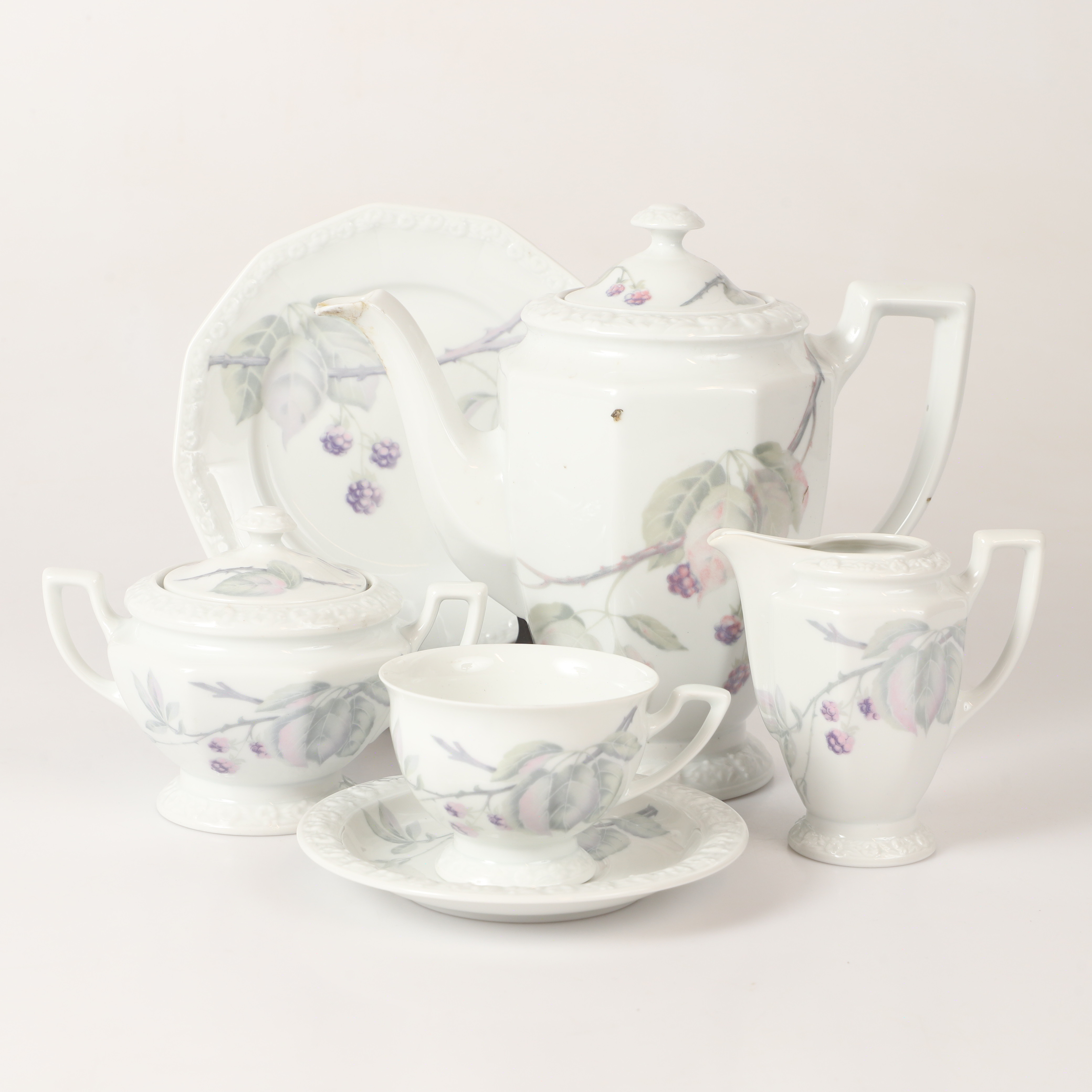 KAFFESERVIS, 34 delar, "Classic Rose Collection", porslin, Rosenthal.