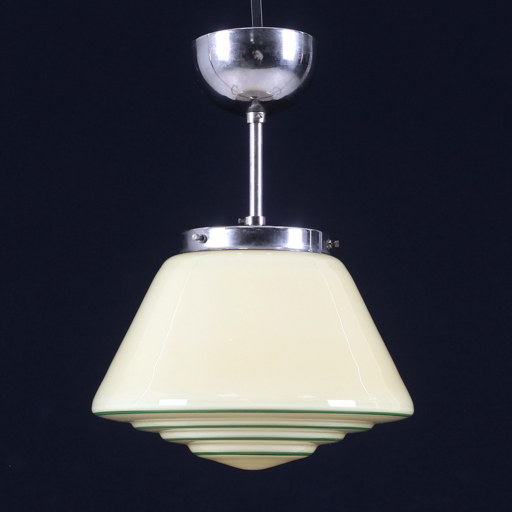 TAKLAMPA, glas, funkis, 1930/40-tal.