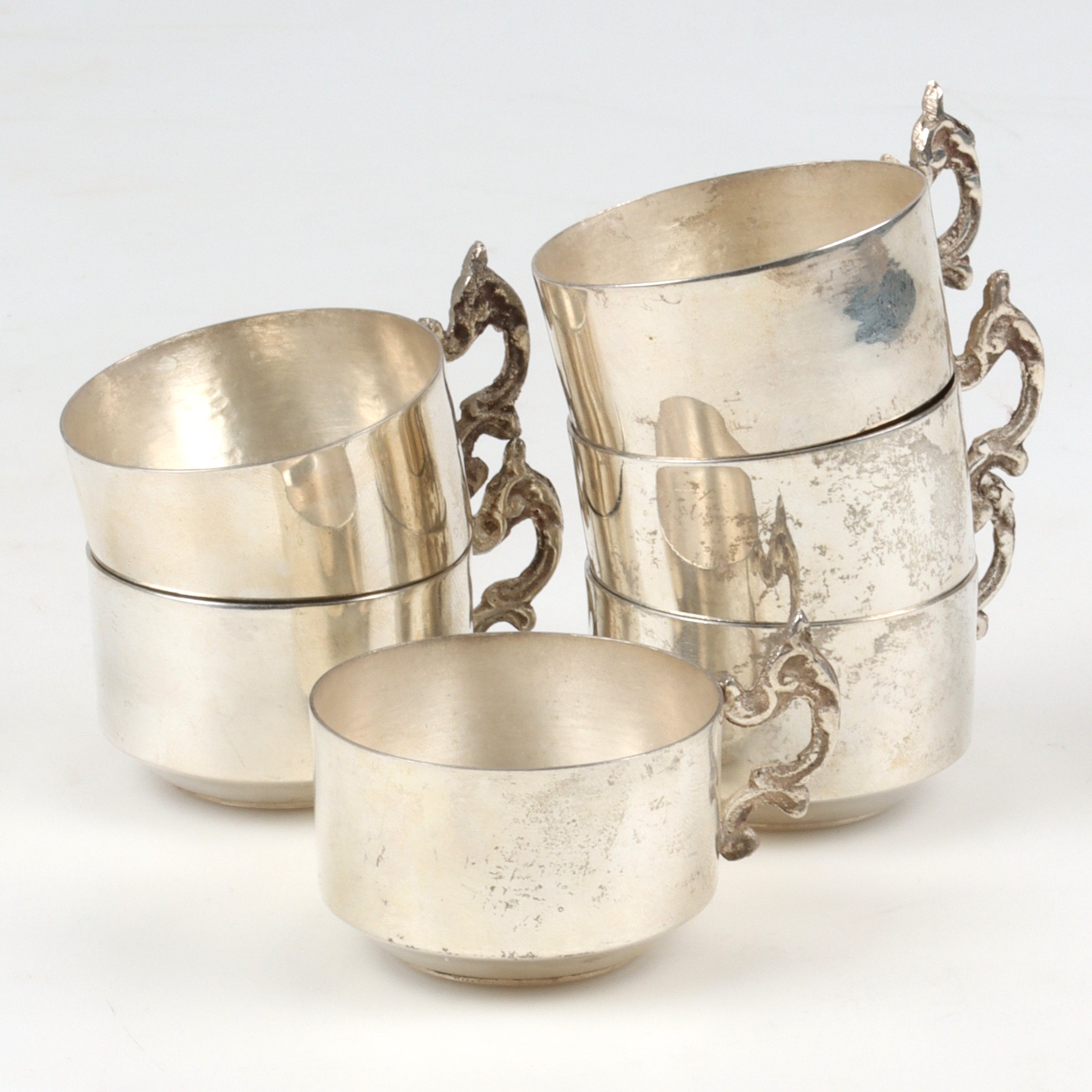 MUGGAR, 6 st, silver, Egypten, 1900-tal.