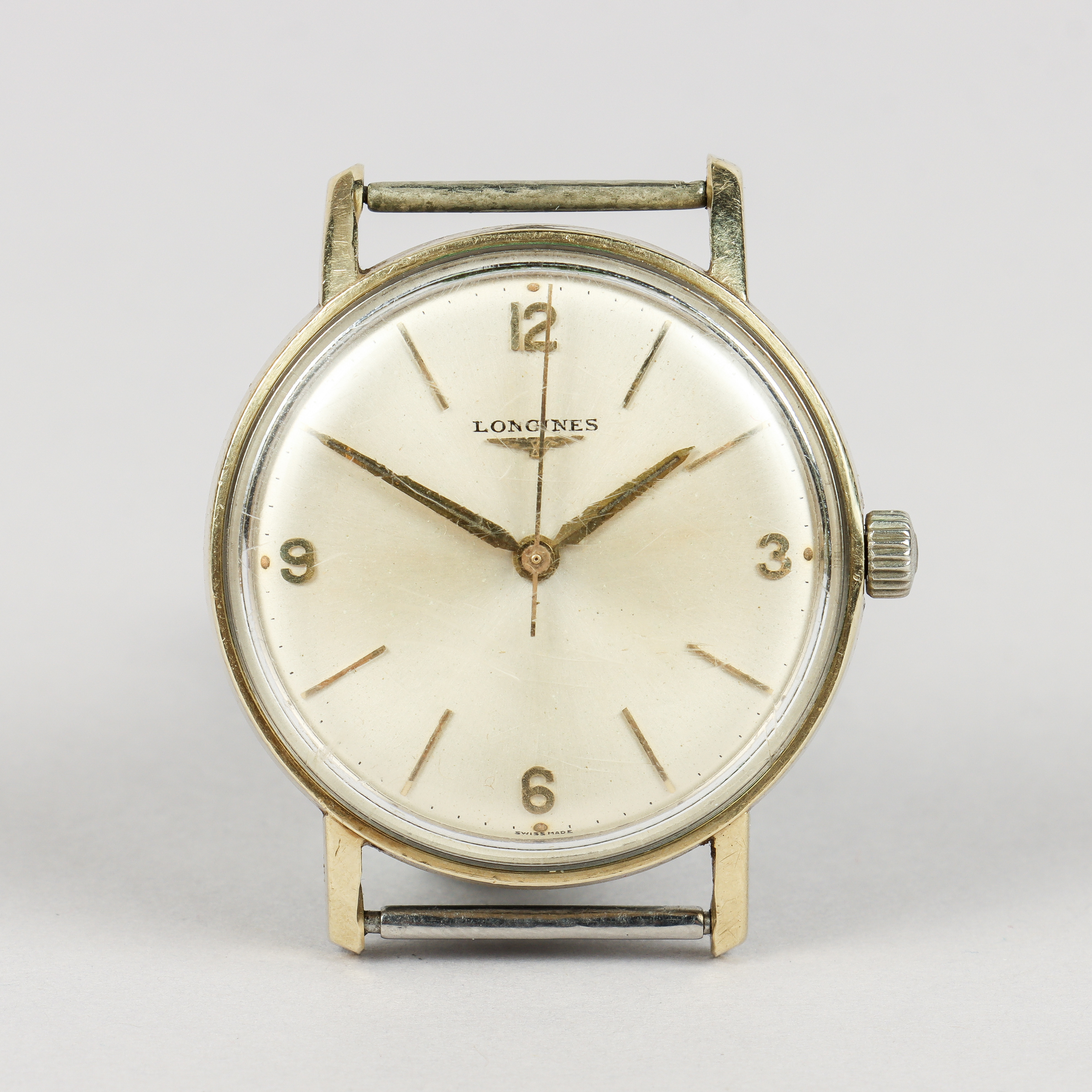 LONGINES, guld på stål, manuell, 1960-tal.