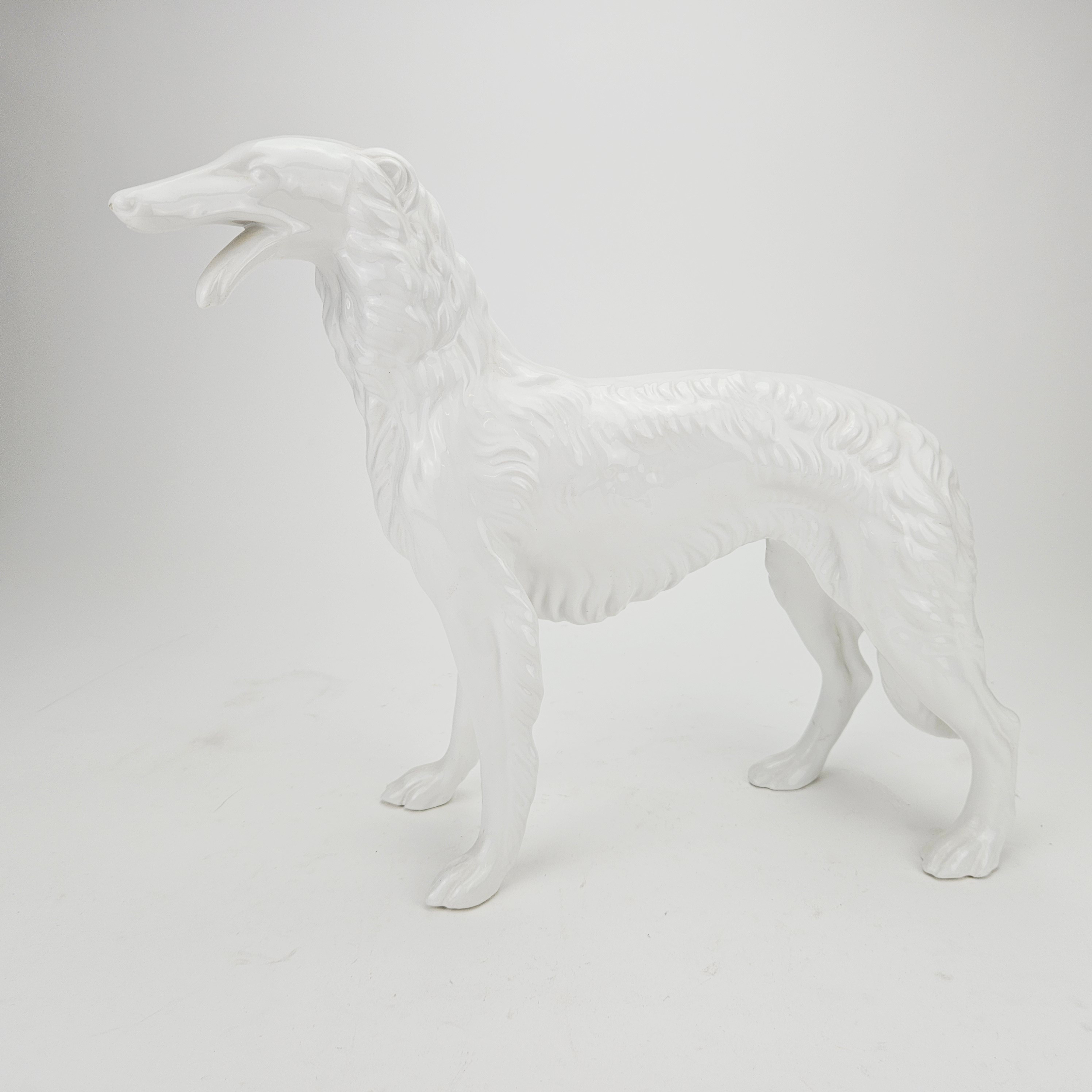 FIGURIN, keramik, Borzoi, 1900-tal.