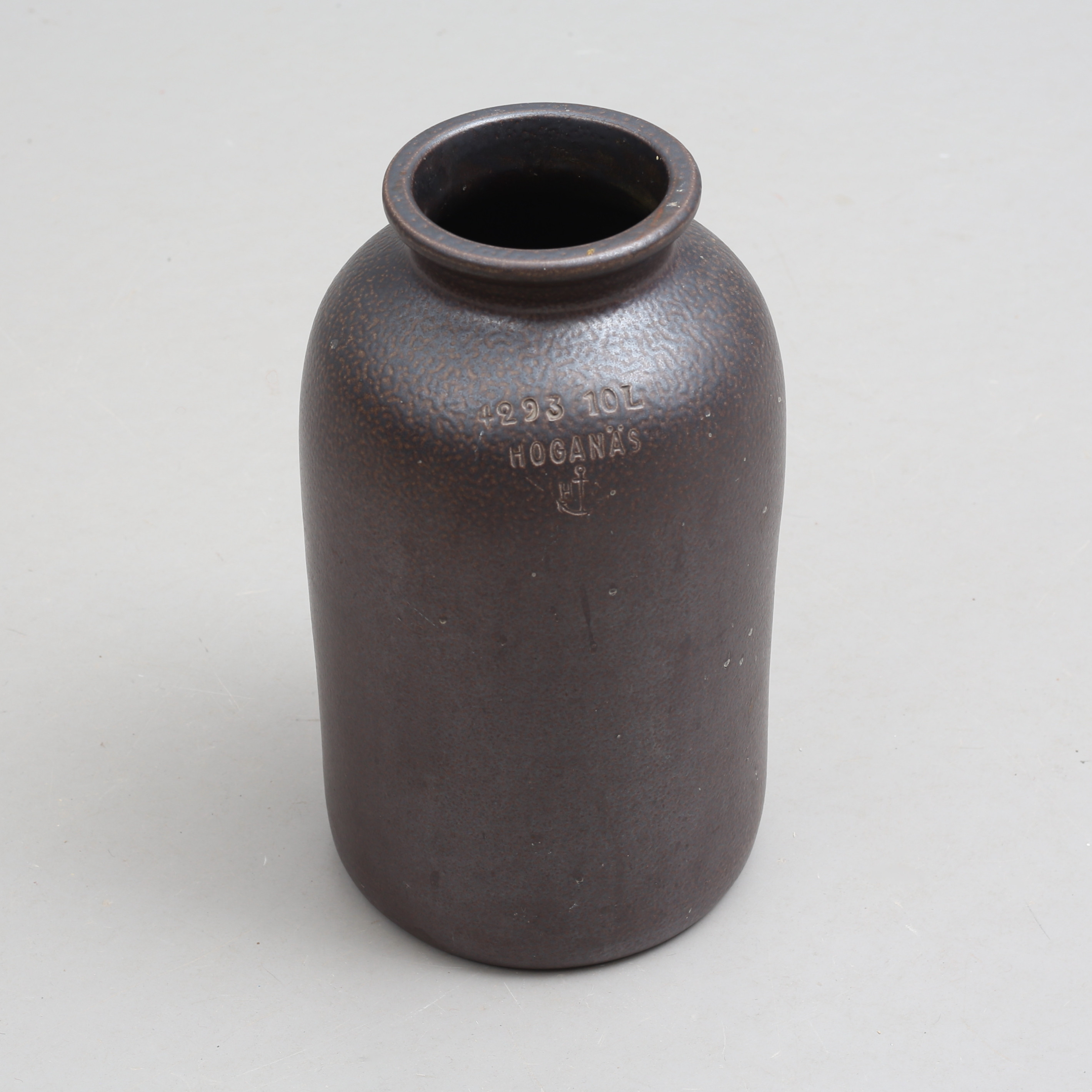 HÖGANÄS-KRUS, 10 liter rak modell, stengods, 1900-tal.