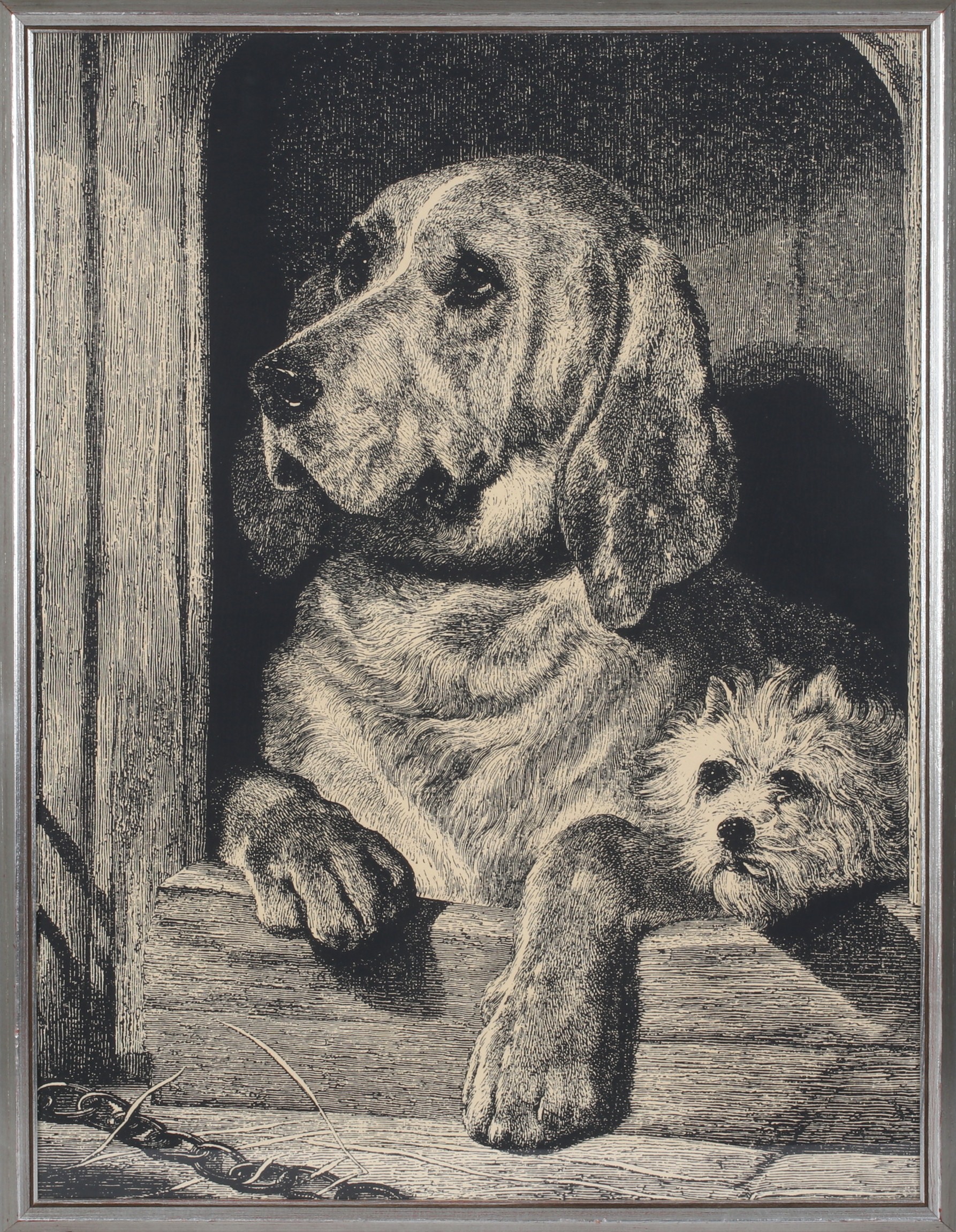 SIR EDWIN LANDSEER. EFTER. "Dignity and impudence", litografi, osignerad.