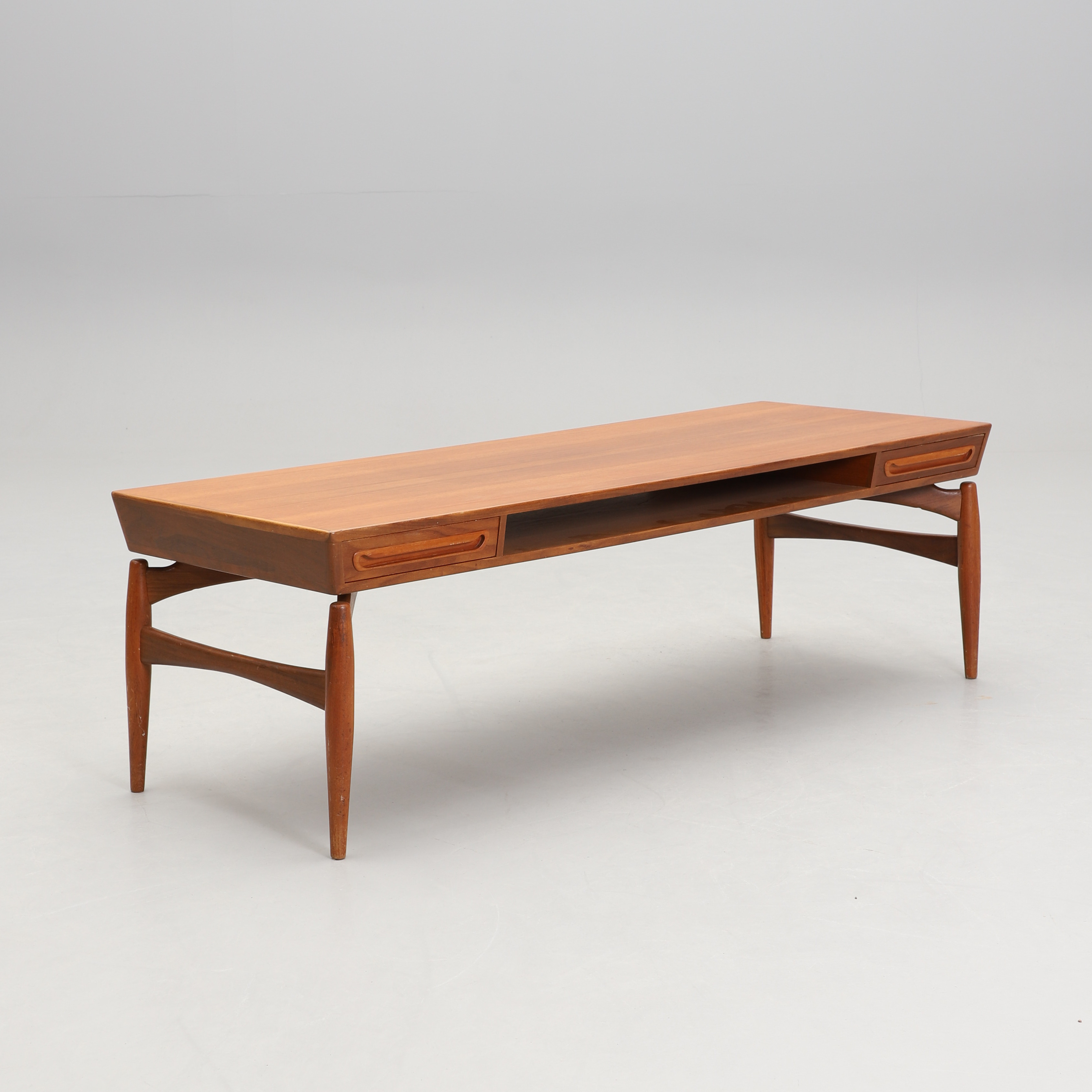 JOHANNES ANDERSEN. SOFFBORD, teak, AB Trensums fåtöljfabrik, 1900-talets mitt.