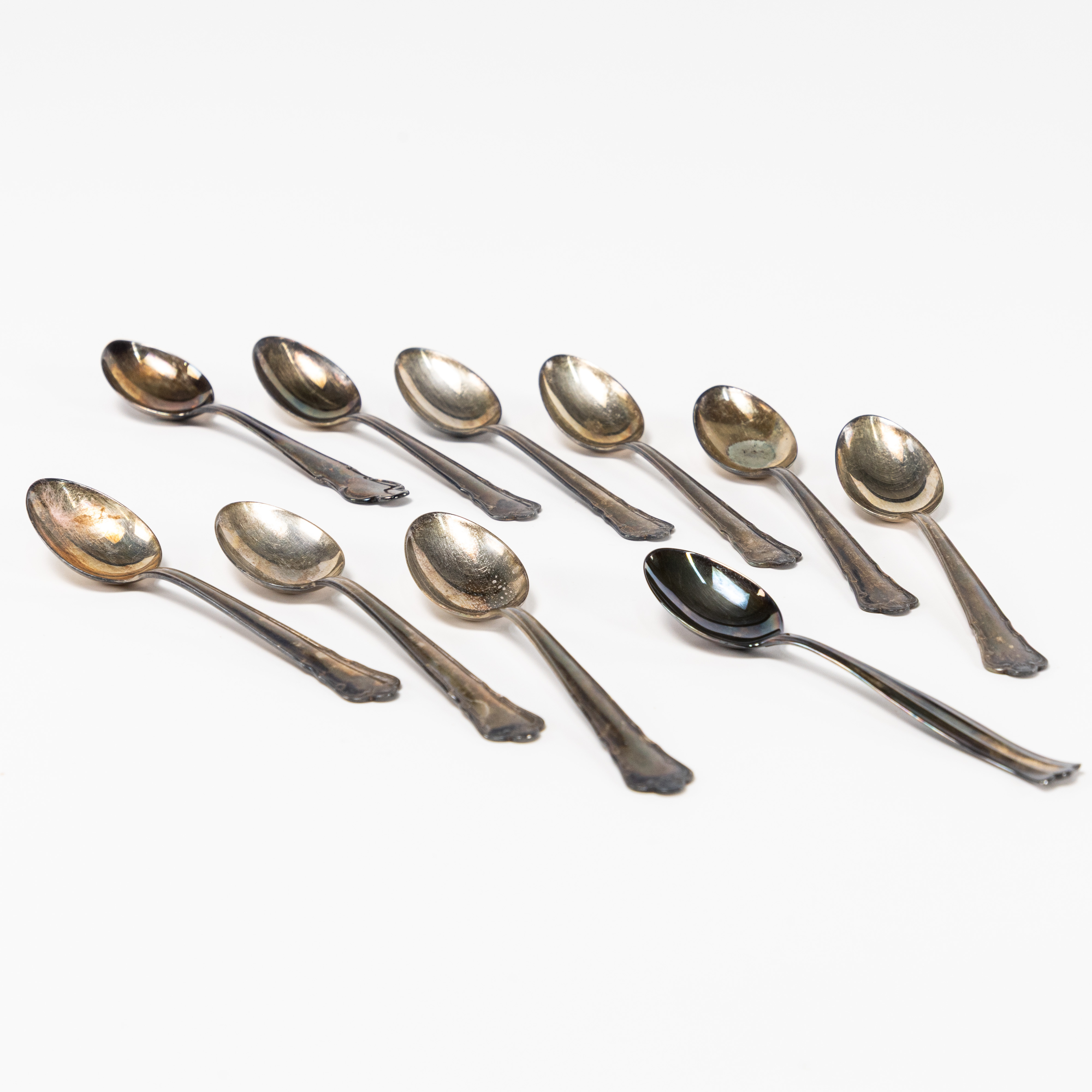 TESKEDAR, 10 st, silver, vikt 126,5 gram.