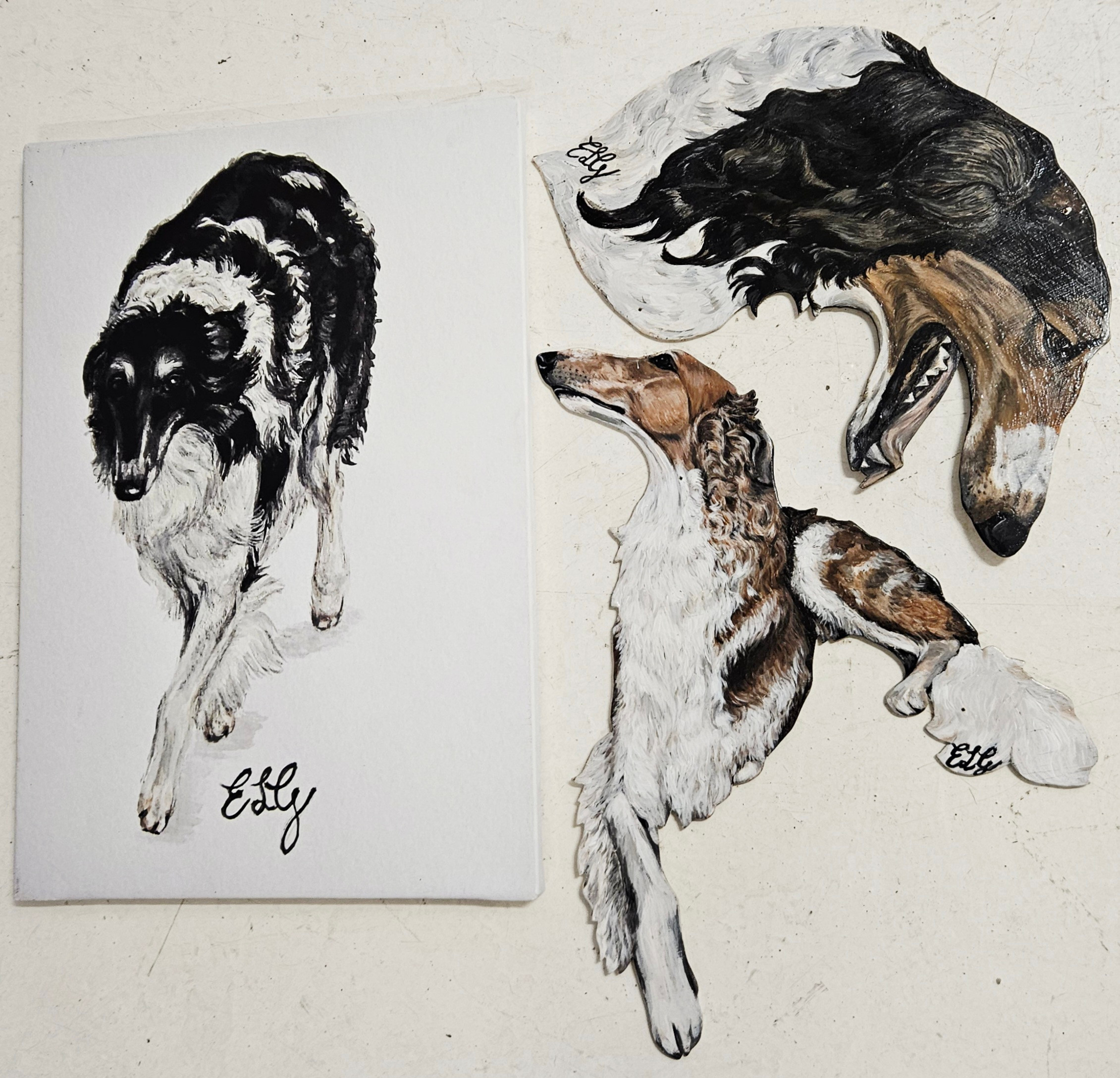 KONST, 3 delar, Borzoi, Eva Lotta Grönkvist.