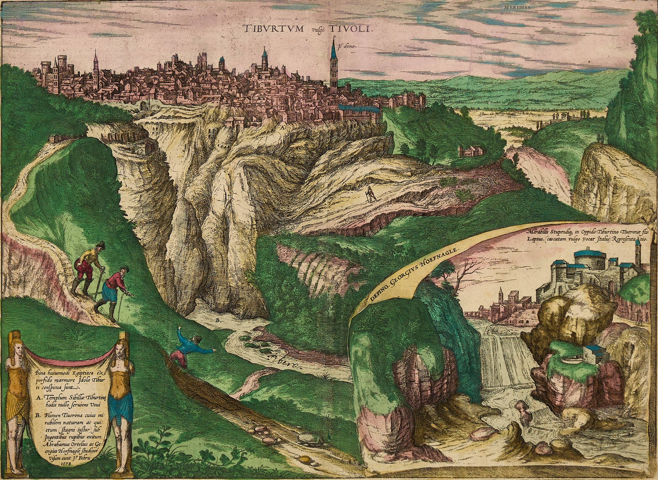 BRAUN/HOGENBERG, Tiburtum vulgo Tivoli, 1606.