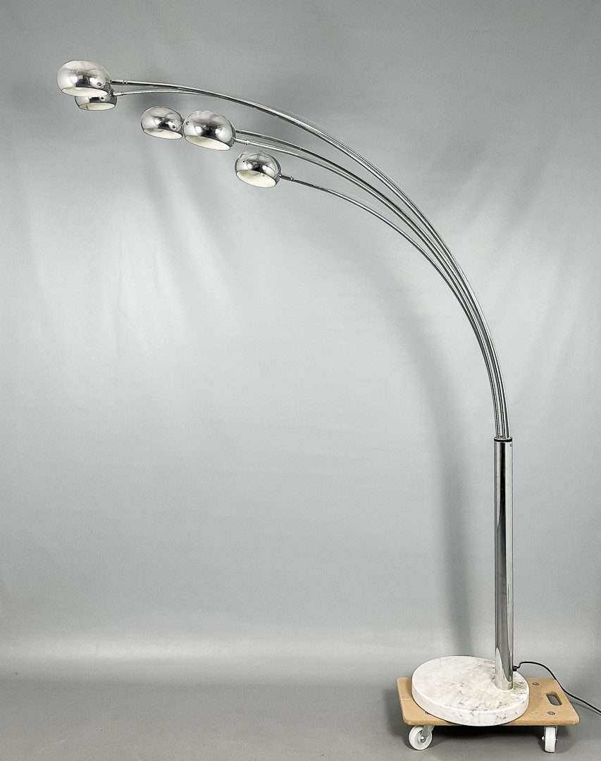 GOLVLAMPA, krom, stenfot, Ateljé Lyktan, 1900-tal.
