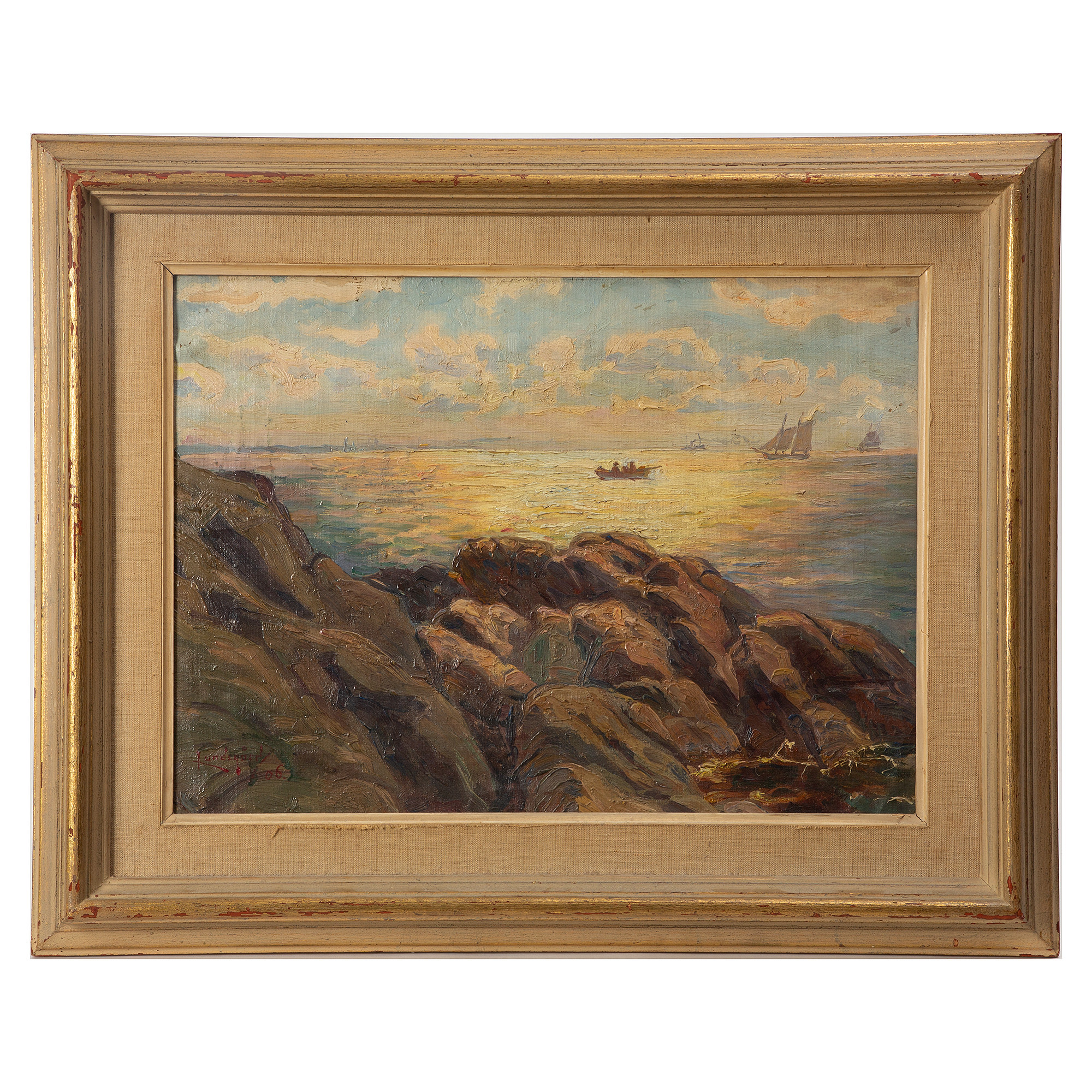 JUSTUS LUNDEGÅRD. Olja på duk, signerad och daterad 1906.