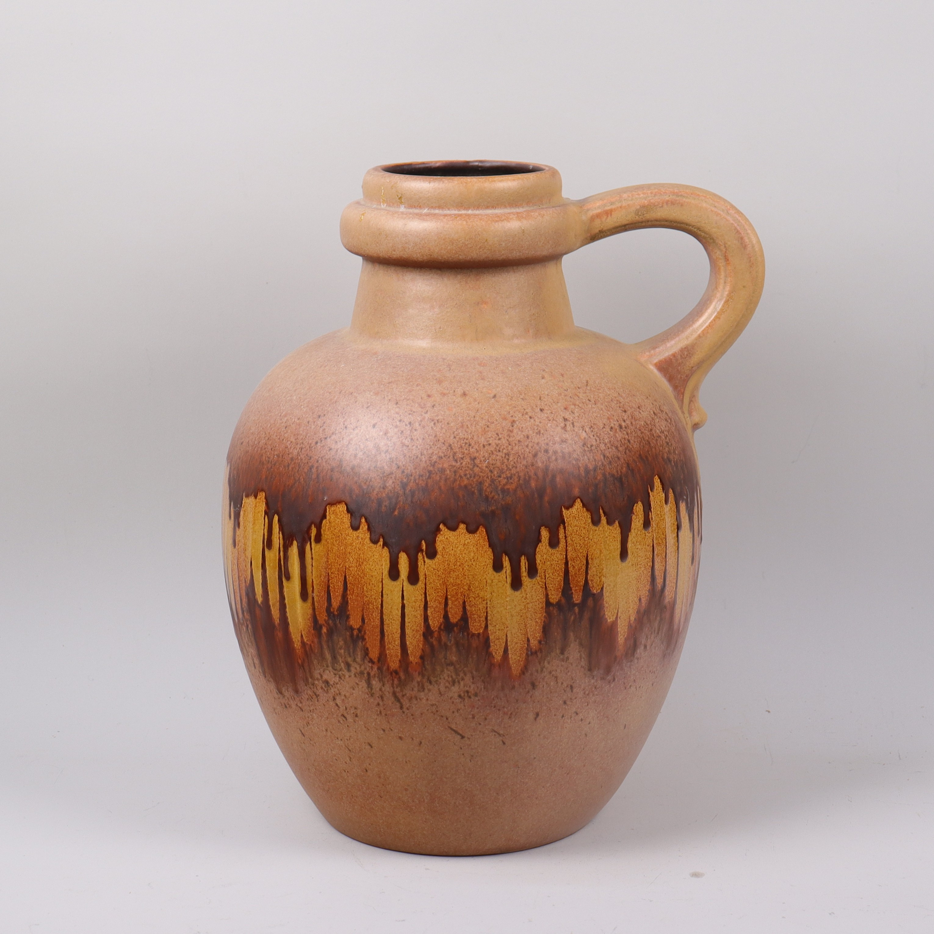 GOLVVAS, Scheurich, Tyskland, fat lava dekor, 1900-70-tal.