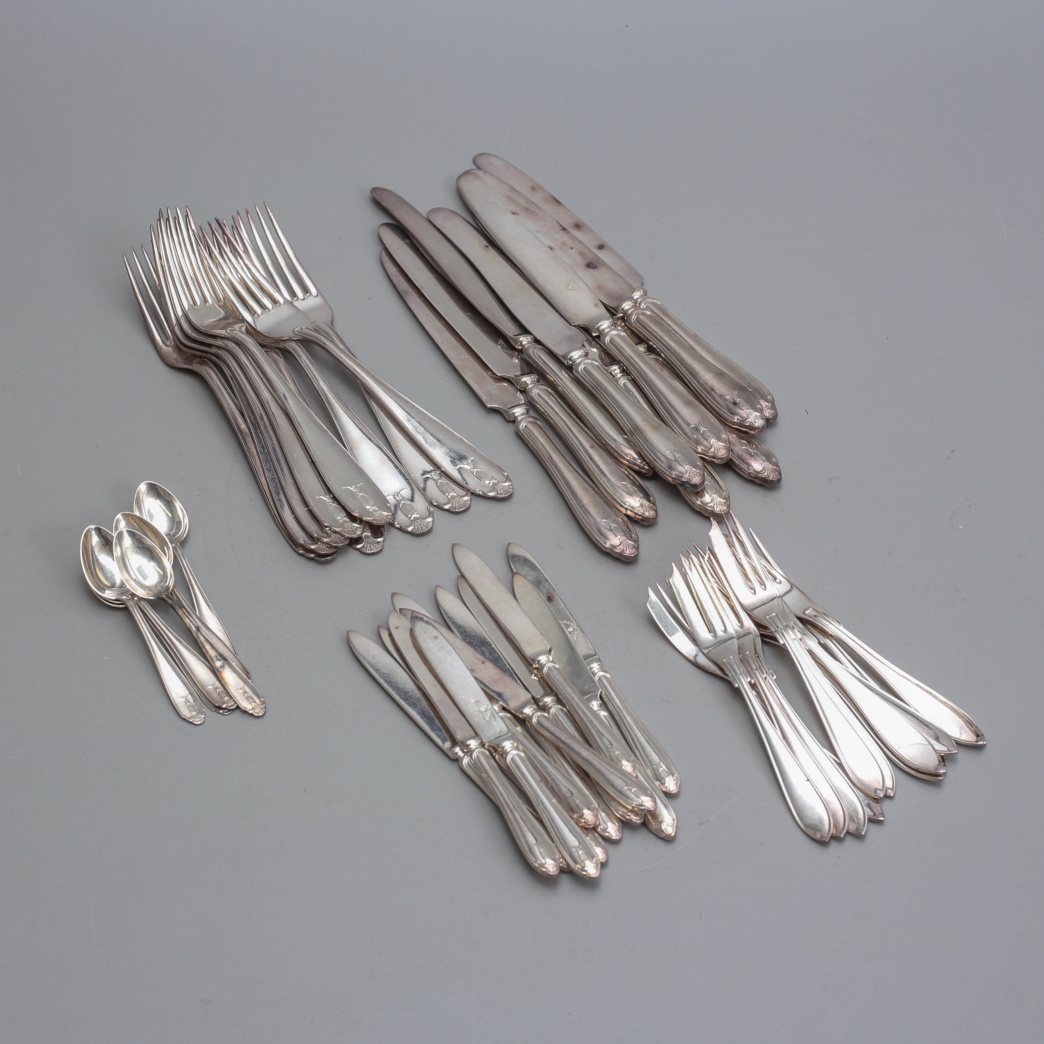 BESTICKSERVIS, 47 delar, nysilver, "Vasa".
