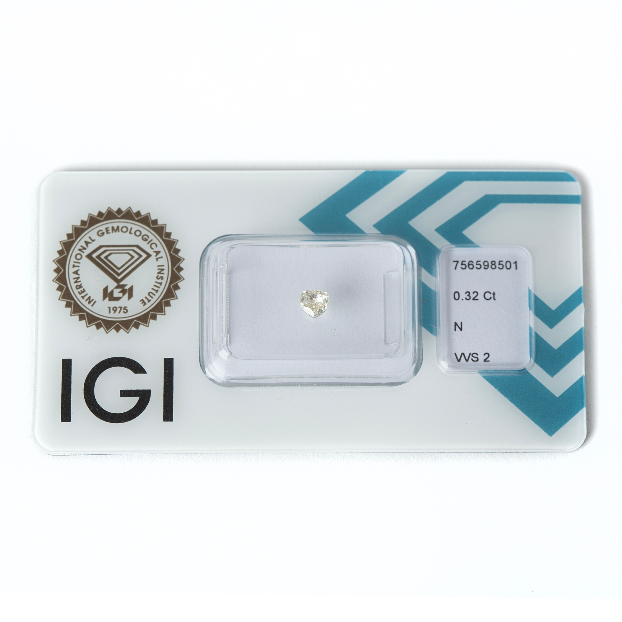OINFATTAD DIAMANT, hjärtslipad, 0.32 ct.