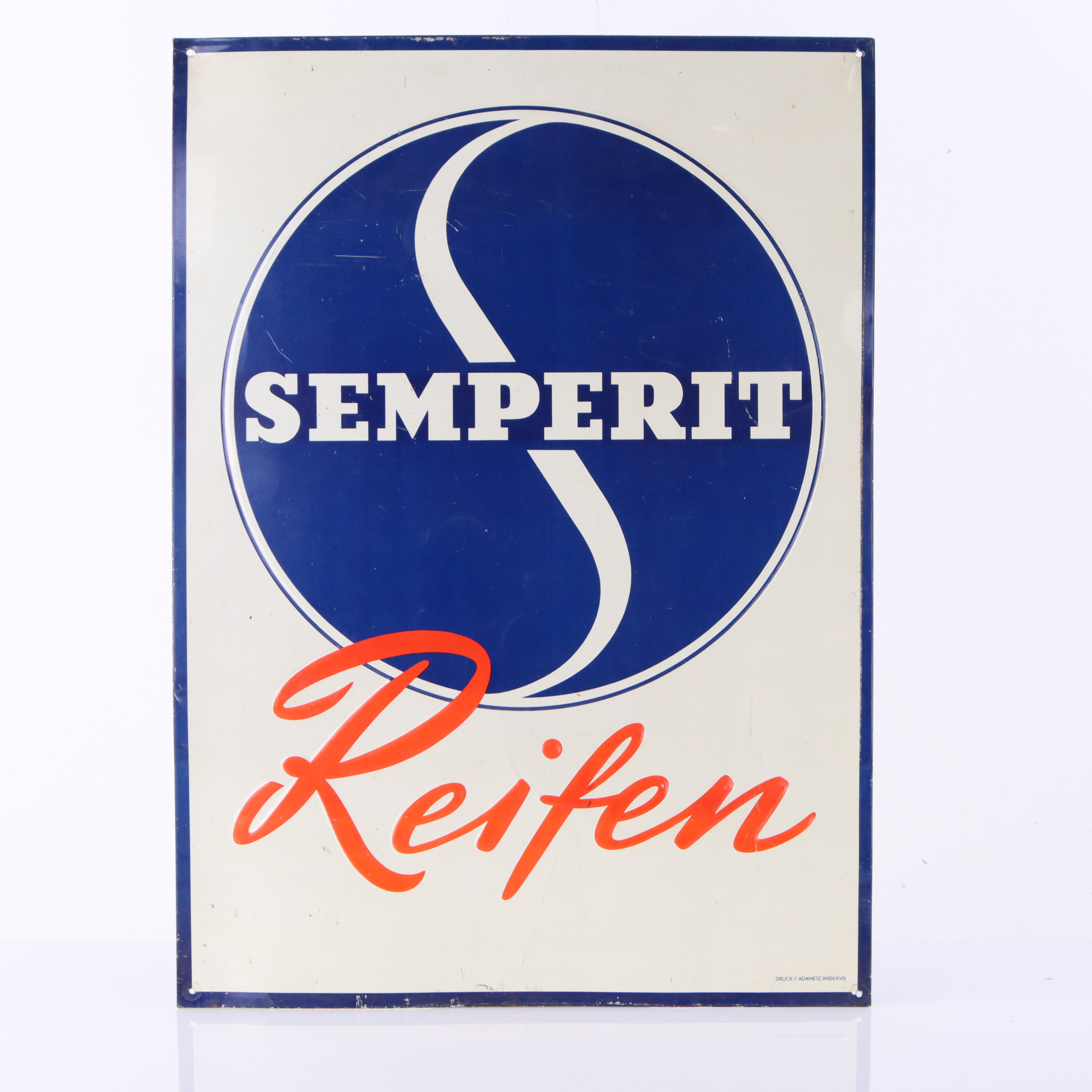 SEMPERIT, plåtskylt, 1960/70-tal.