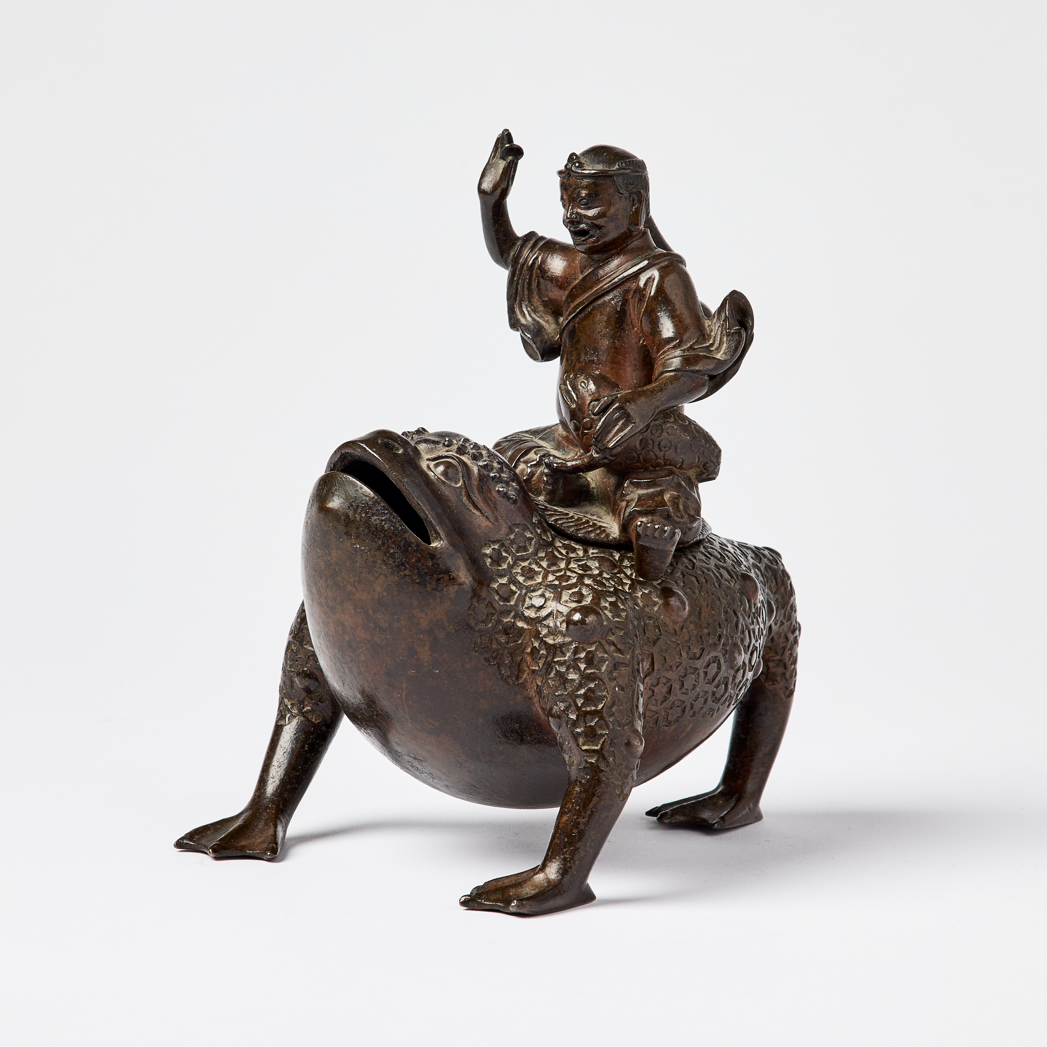 A Chinese Bronze Censer and Cover.