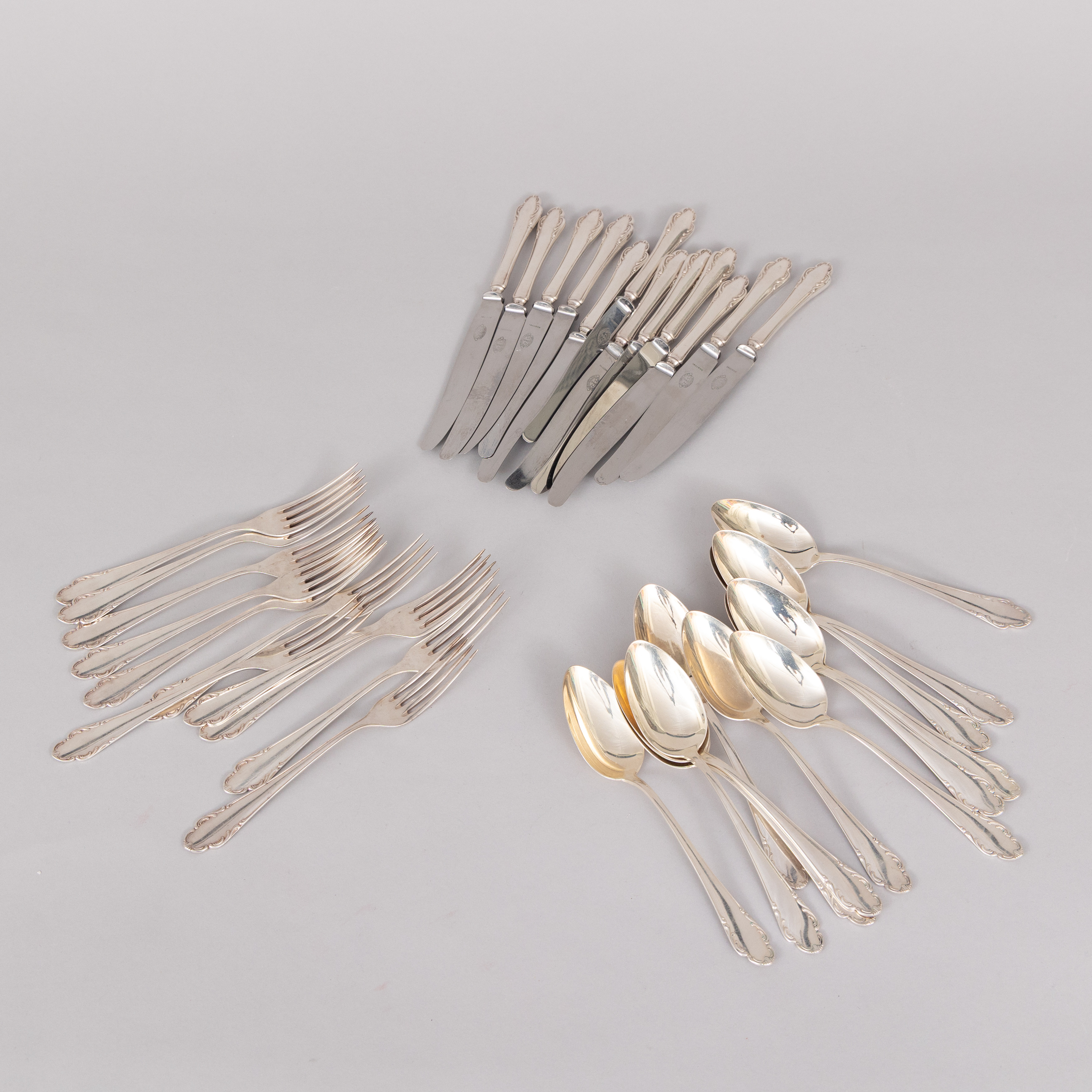 BESTICK, 35 delar, Silver, "Haga", Skandia.