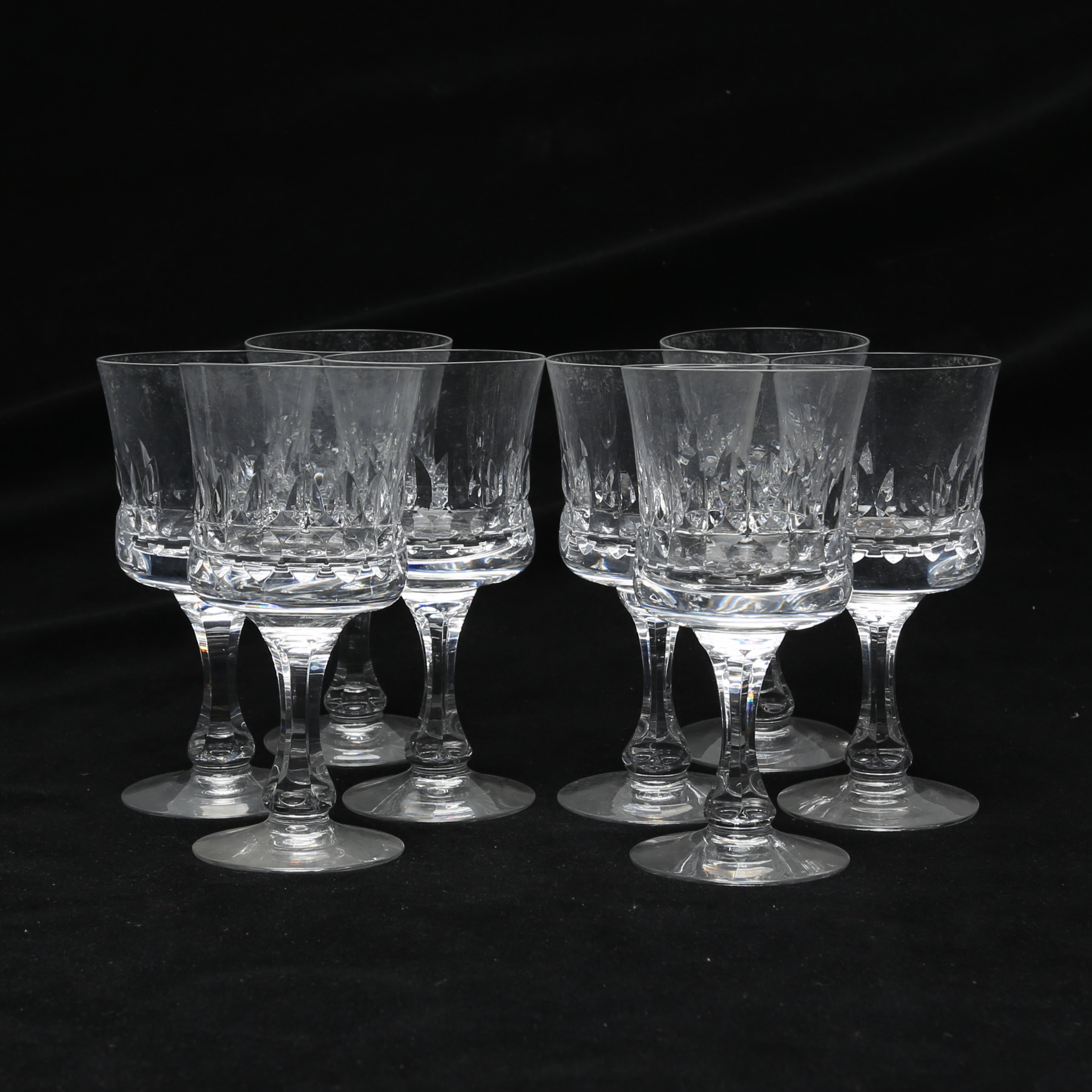 GLAS, Röd/Vitvinsglas, 8 st, Kosta "Prince".