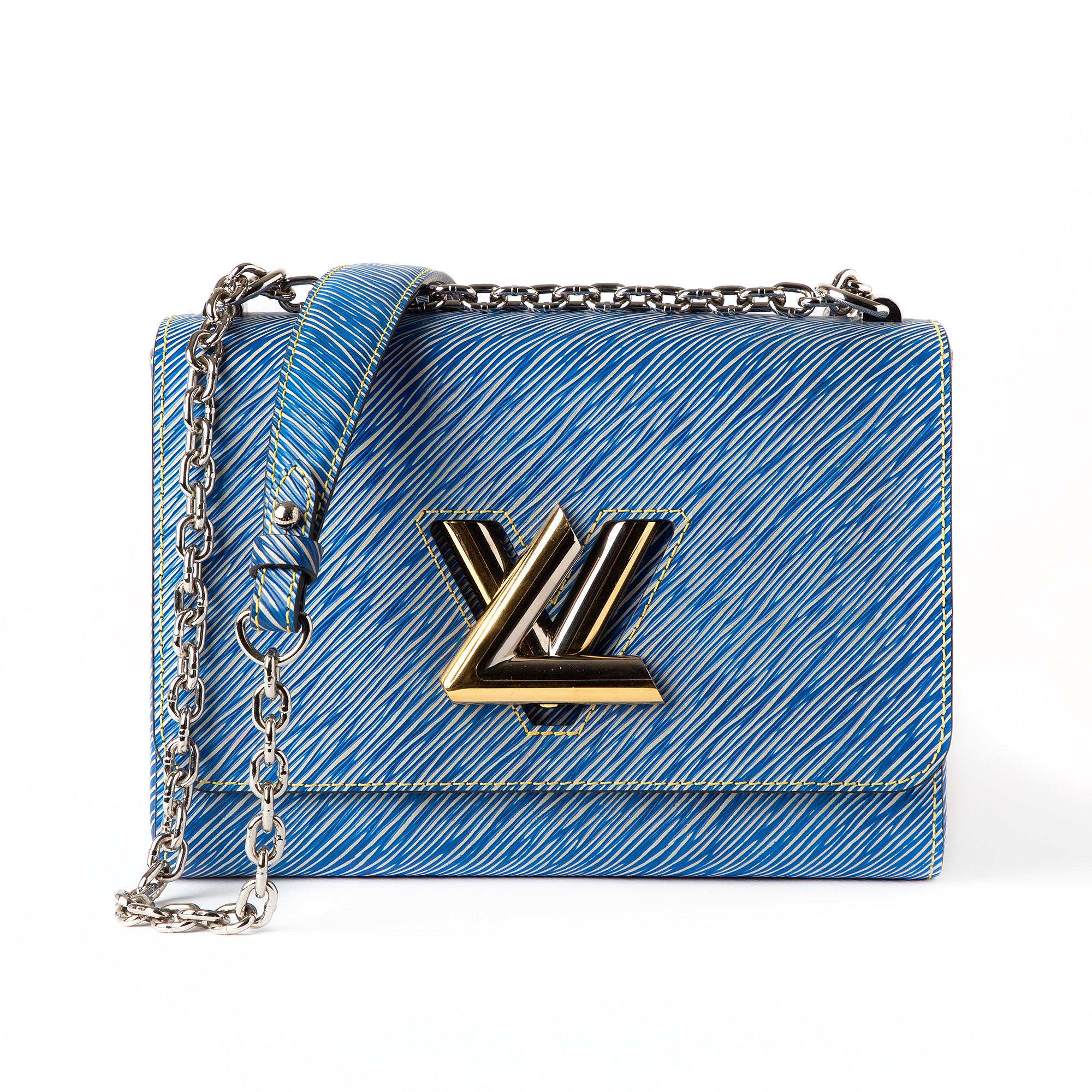 LOUIS VUITTON. Väska., "Twist MM", läder.