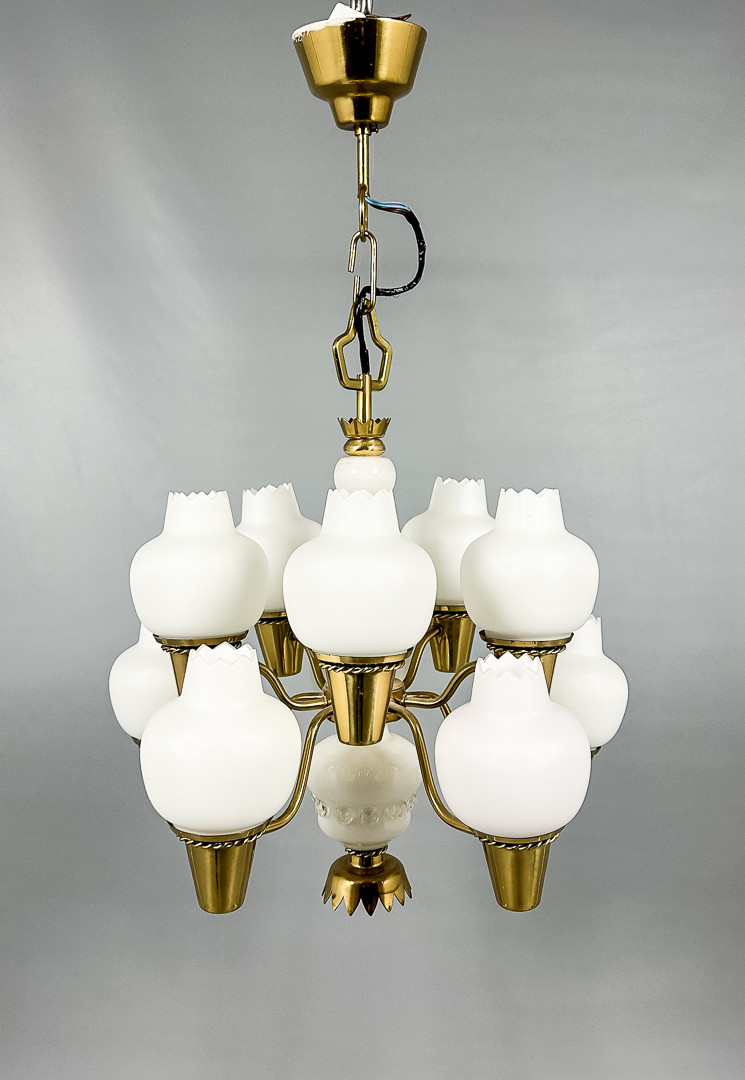 HANS BERGSTRÖM. Taklampa. Swedish Modern 1940-tal.
