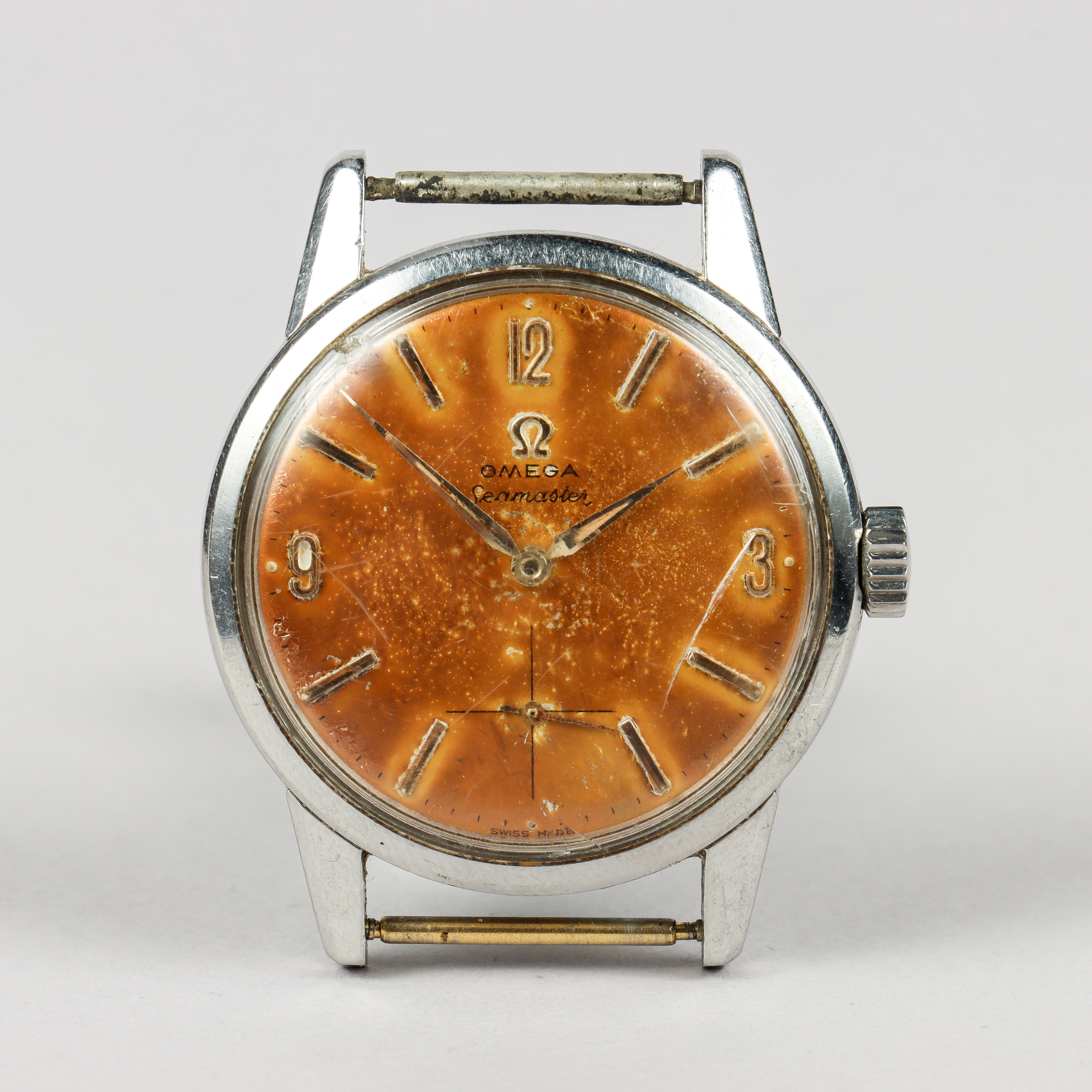 OMEGA Seamster "tropical dial", sub second, stål, manuell, 1960-tal.