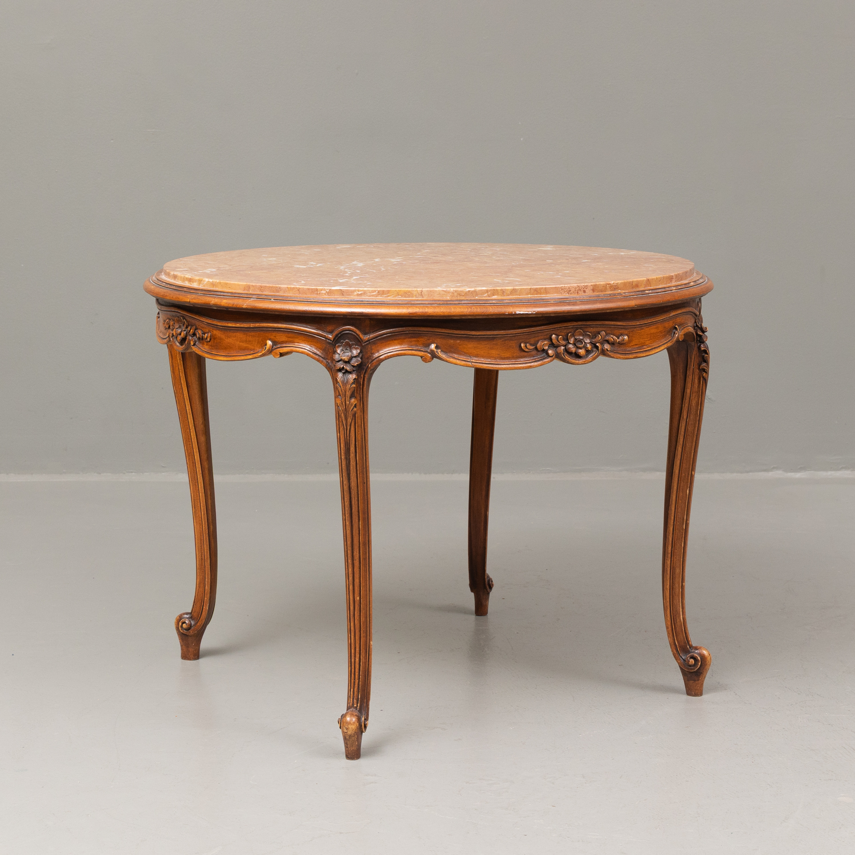 SOFFBORD, med stenskiva, rokoko-stil, 1900-tal.