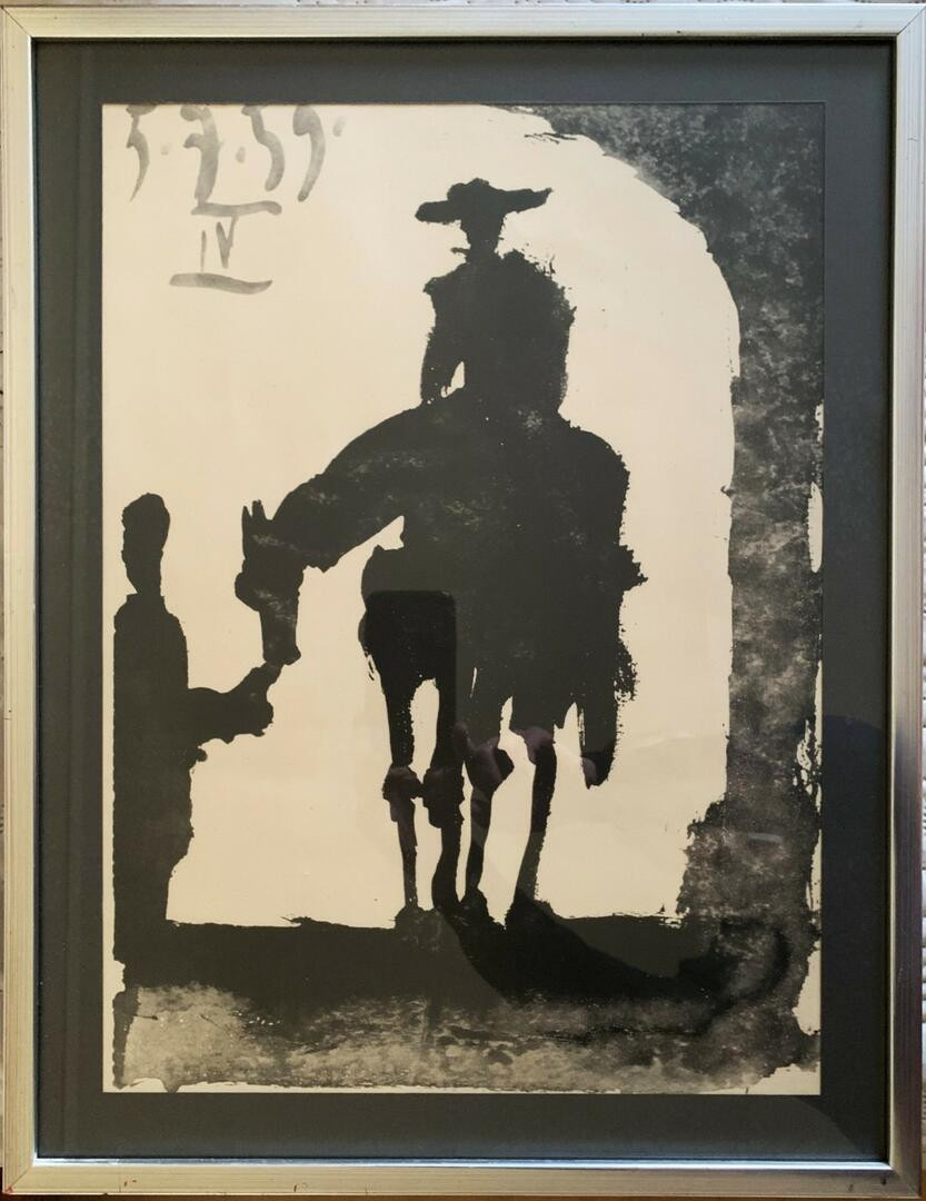 PABLO PICASSO. TRYCK, "don Quijote" osignerad.